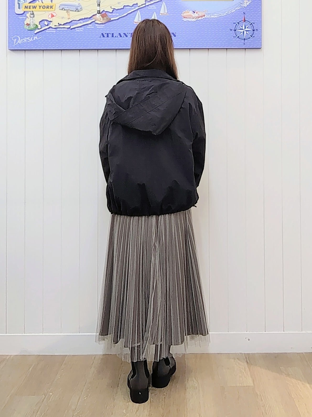 itoさんの「Dessin｜【撥水/2WAY/洗える】フード取り外し可能 撥水ナイロンマンパ」を使ったコーディネート