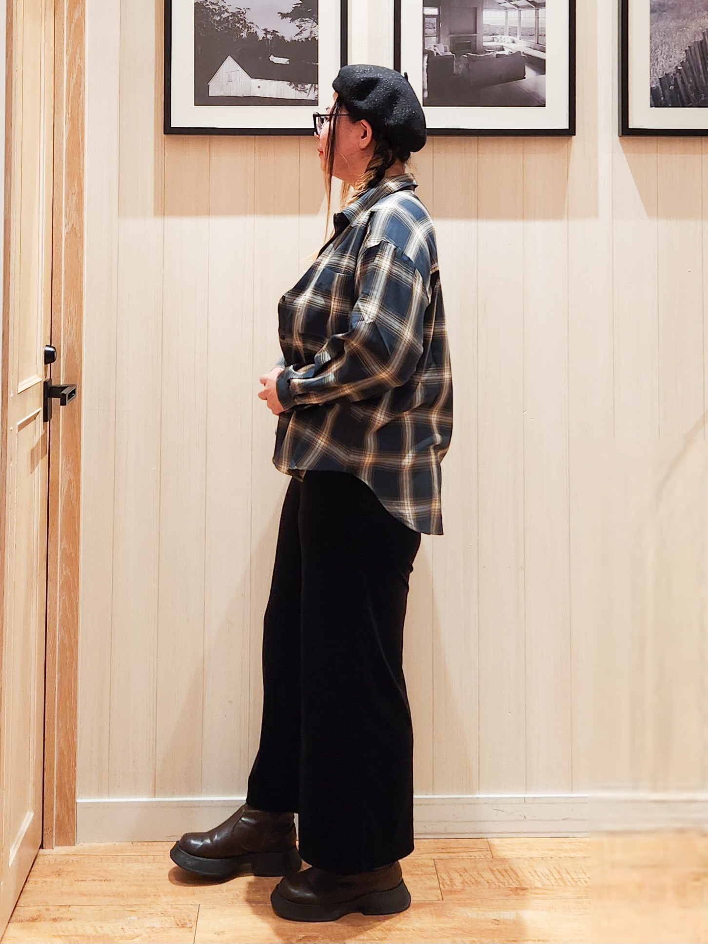 れーやんさんの「SHOO･LA･RUE｜【洗濯後しわになりにくい/S-LL】気分で選ぶ 大人のデイリー使いに ベーシックシャツ」を使ったコーディネート