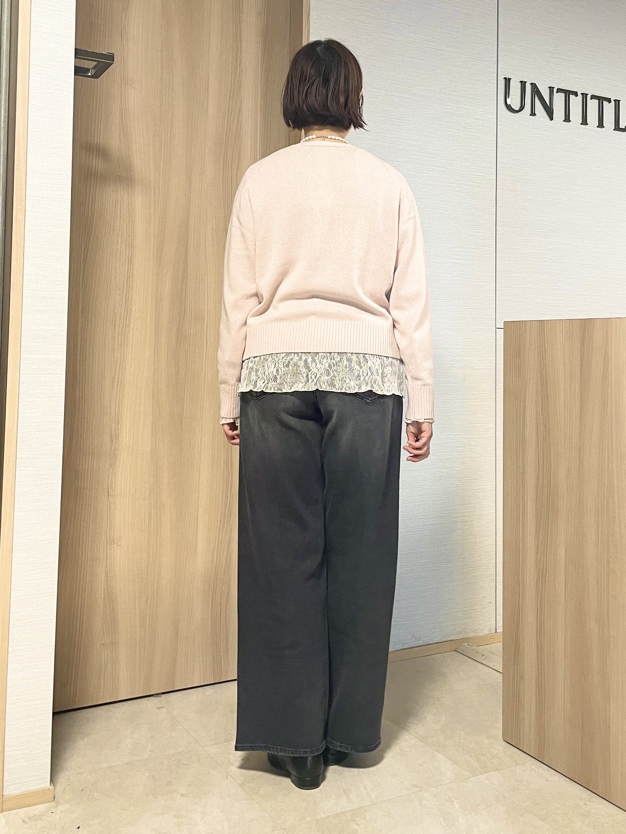 aliceさんの「UNTITLED｜【アンサンブル可/秋羽織り】杢調ジップカーディガン」を使ったコーディネート