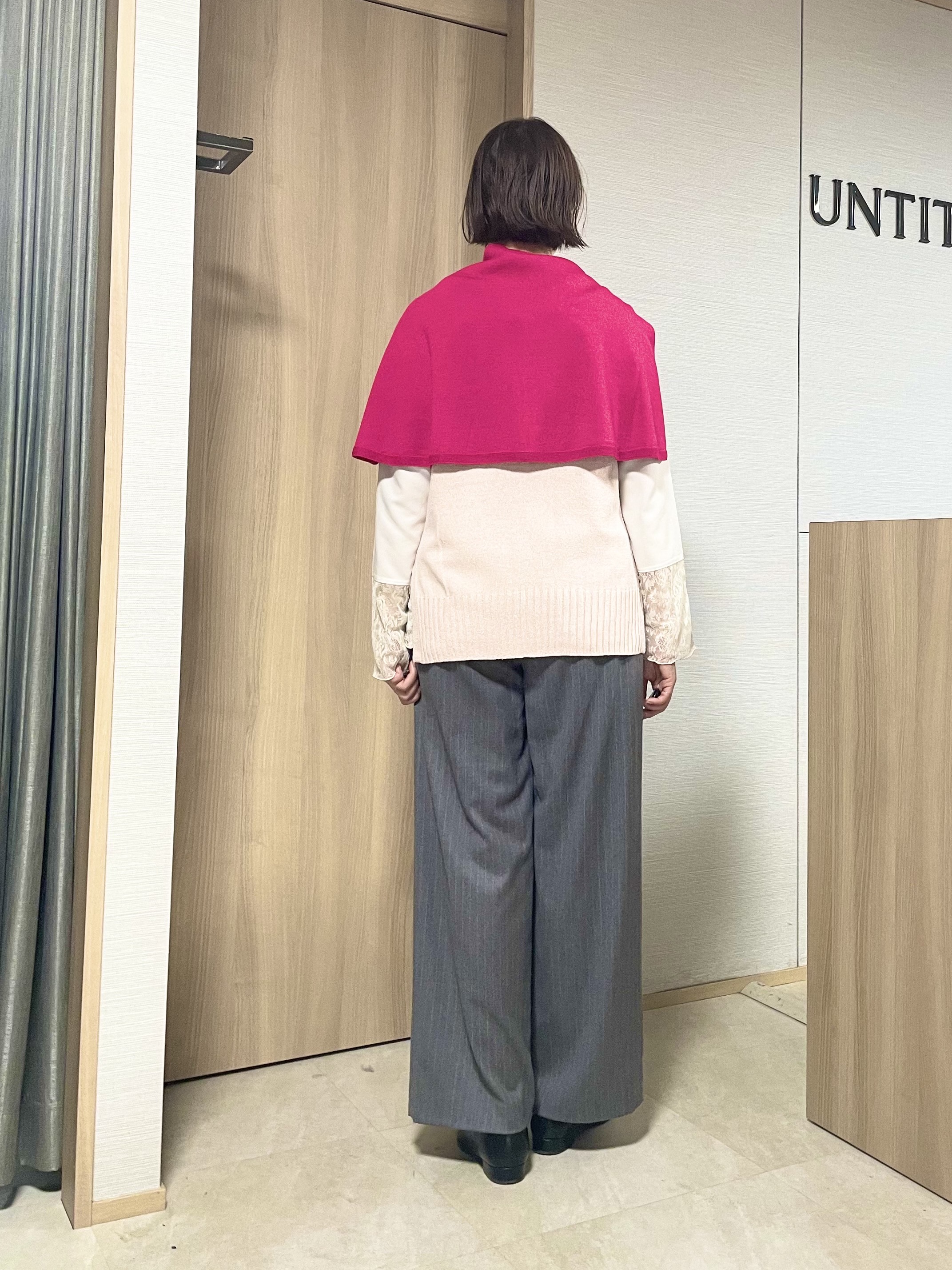aliceさんの「UNTITLED｜【5色展開/手洗い可】ローシルクウールニットベスト」を使ったコーディネート