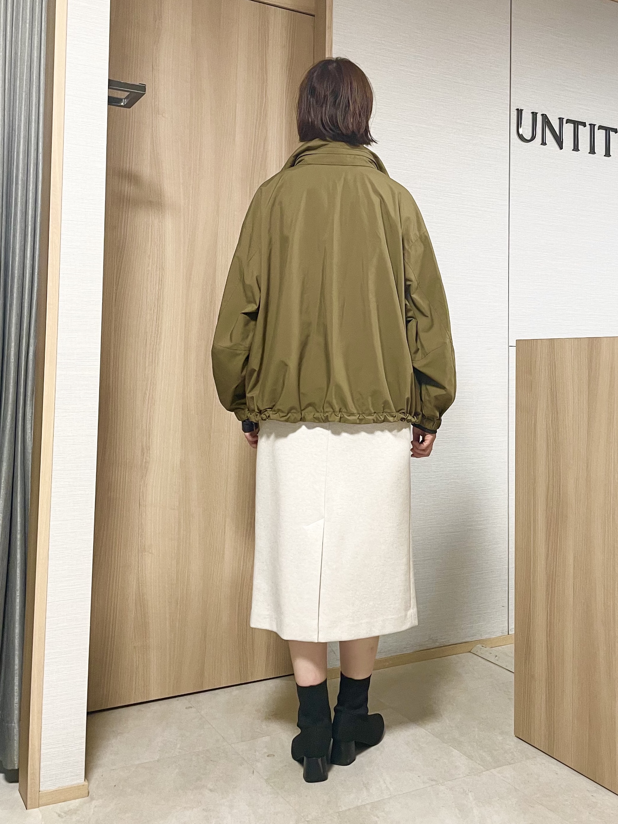 aliceさんの「UNTITLED｜【撥水/秋羽織り/2way】タフタマウンテンパーカー」を使ったコーディネート