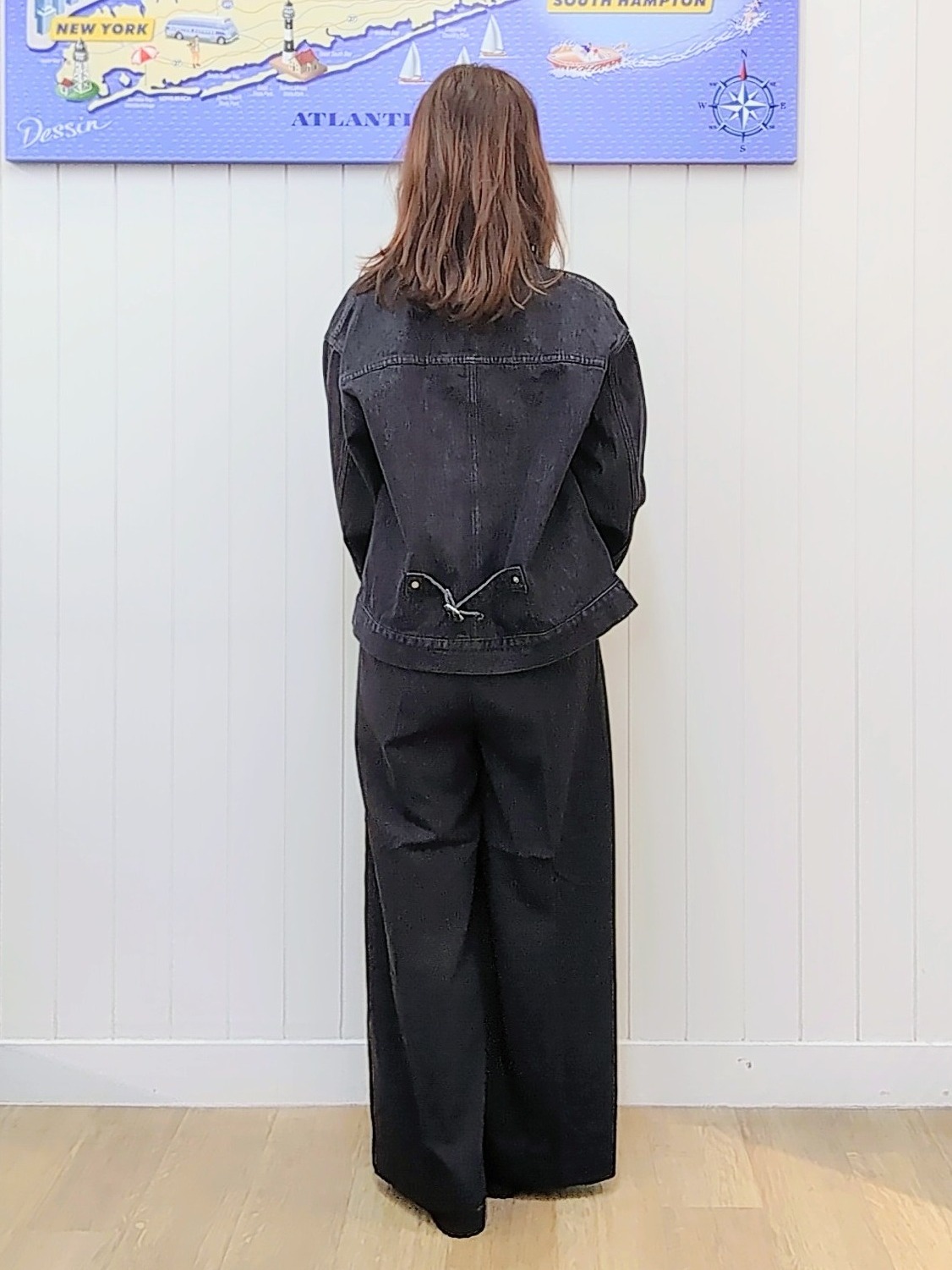 itoさんの「Dessin｜【洗える/秋羽織り】衿コーデュロイデニムジャケット」を使ったコーディネート