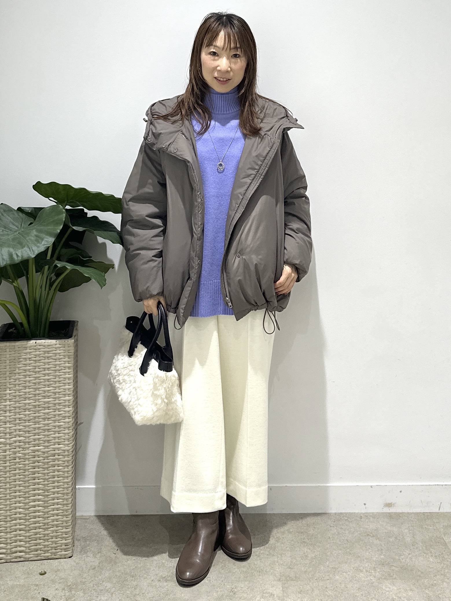 Miwaさんの「UNTITLED｜【ステンレスチェーン】クロスリングネックレス」を使ったコーディネート