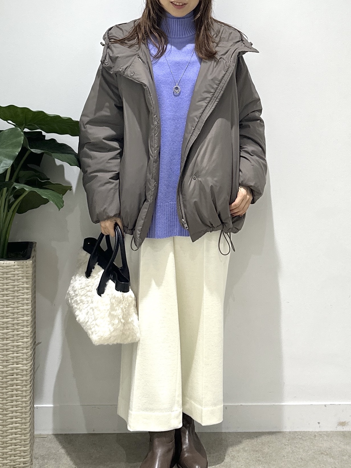 Miwaさんの「UNTITLED｜【ステンレスチェーン】クロスリングネックレス」を使ったコーディネート