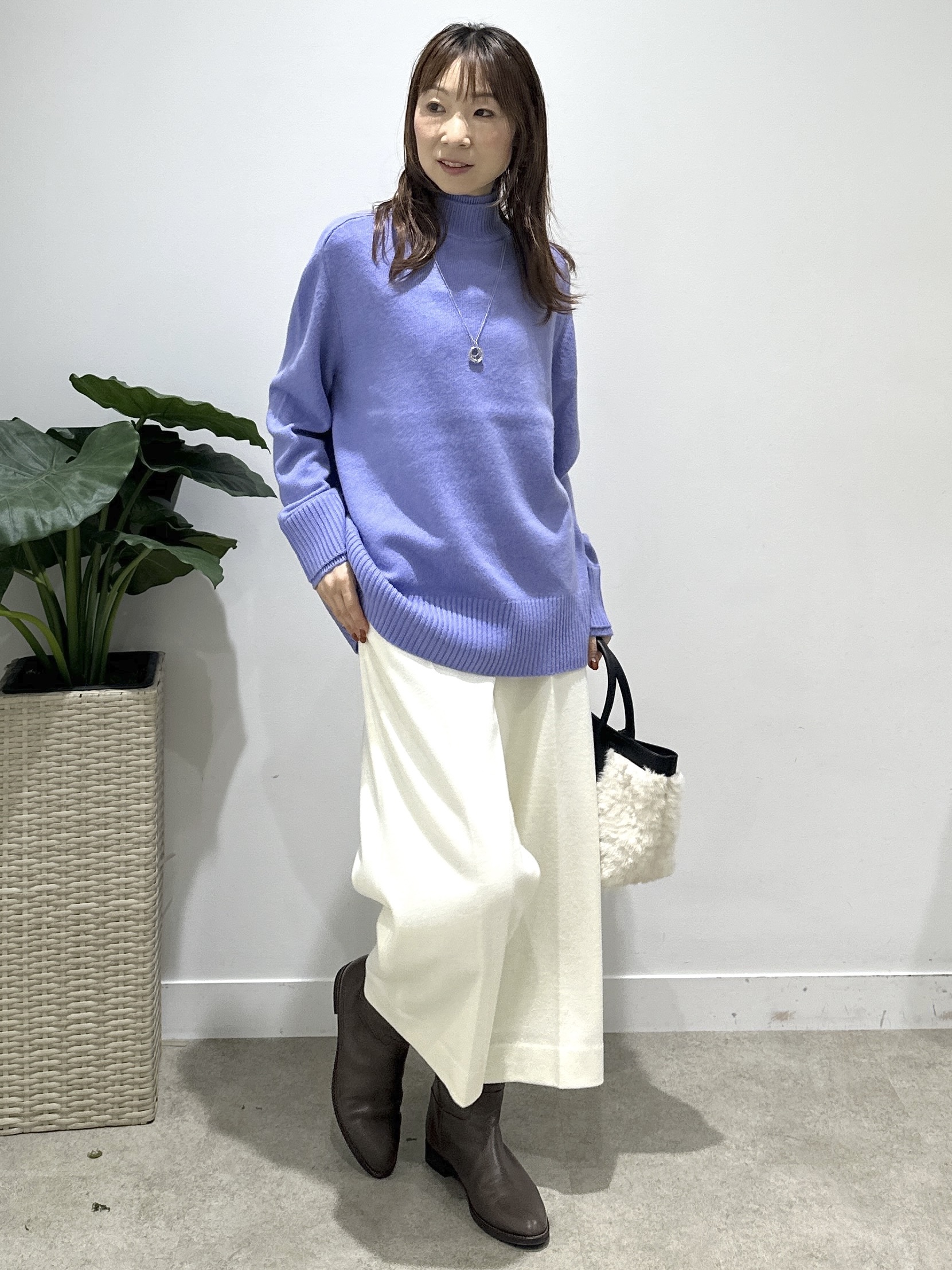 Miwaさんの「UNTITLED｜【ステンレスチェーン】クロスリングネックレス」を使ったコーディネート