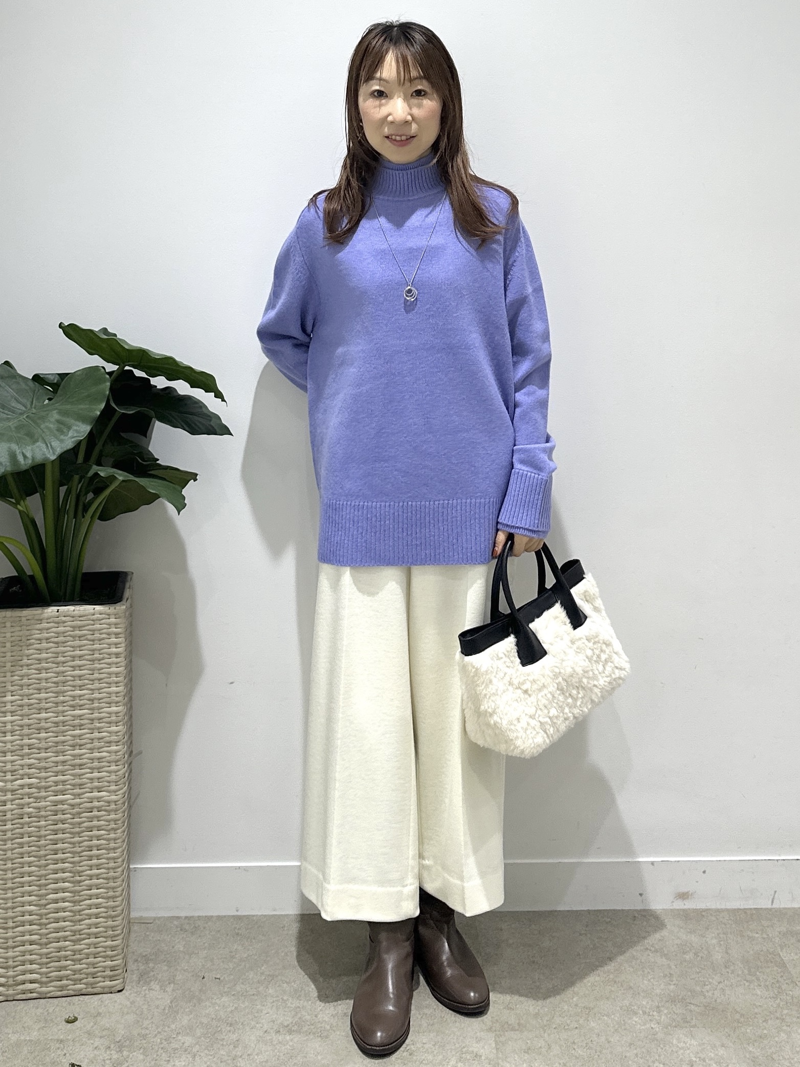 Miwaさんの「UNTITLED｜【ステンレスチェーン】クロスリングネックレス」を使ったコーディネート