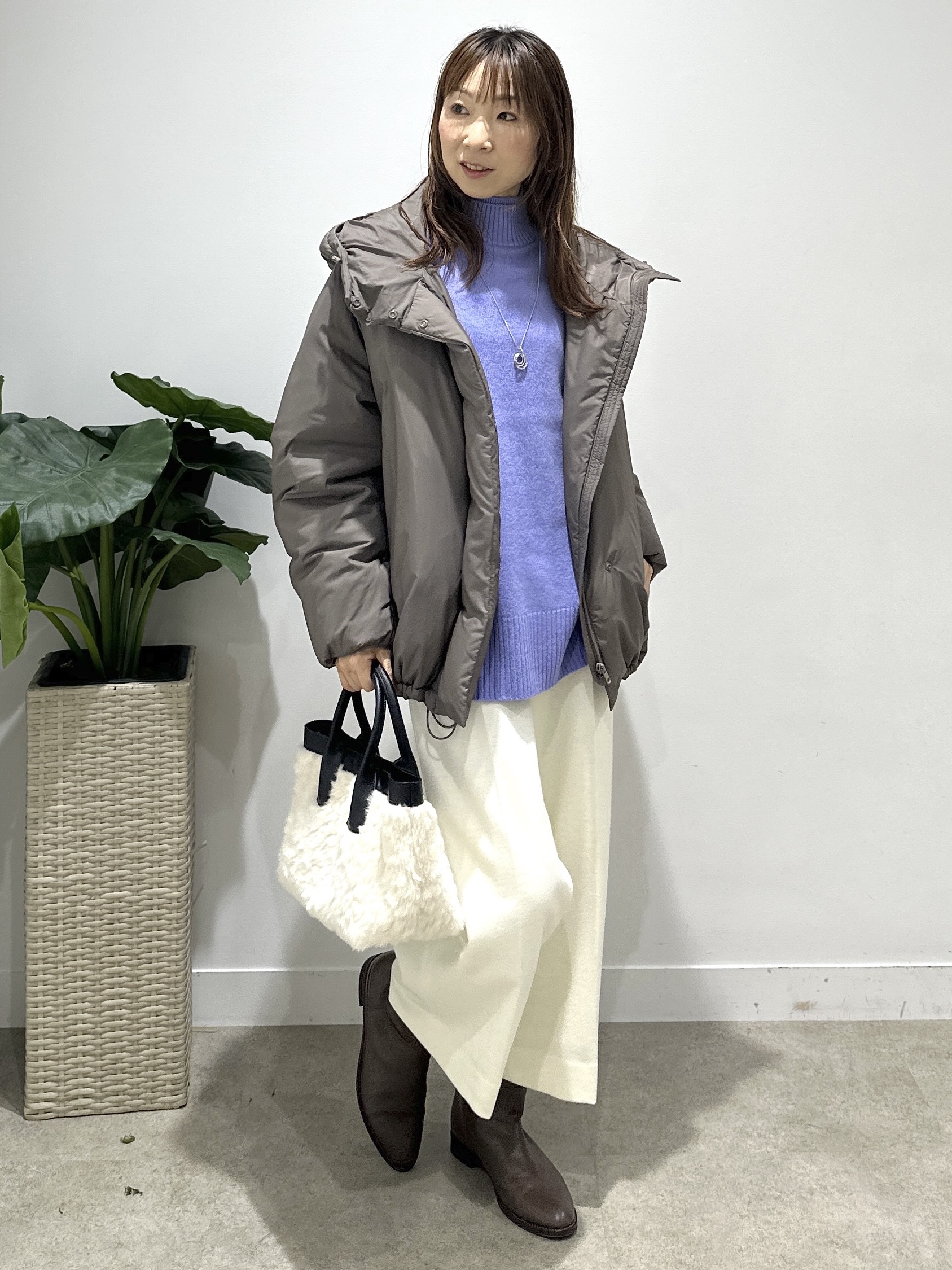 Miwaさんの「UNTITLED｜【ステンレスチェーン】クロスリングネックレス」を使ったコーディネート