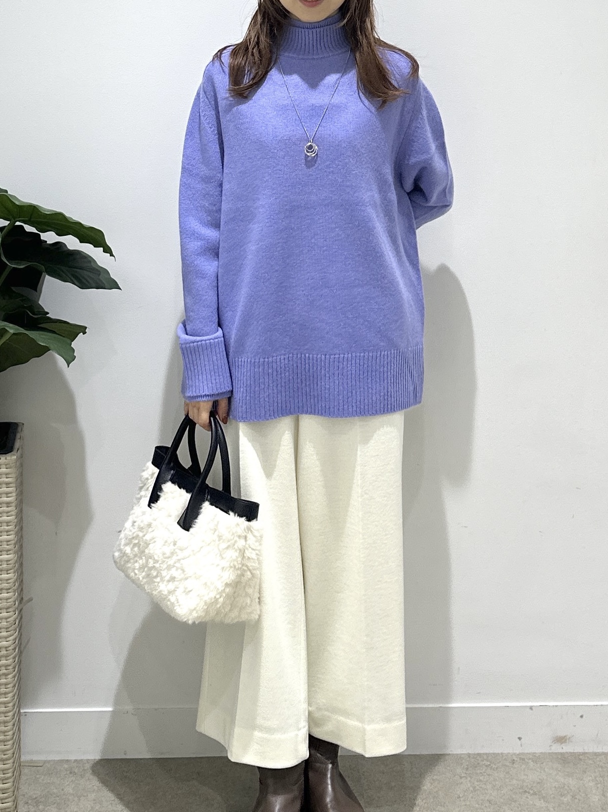 Miwaさんの「UNTITLED｜【ステンレスチェーン】クロスリングネックレス」を使ったコーディネート