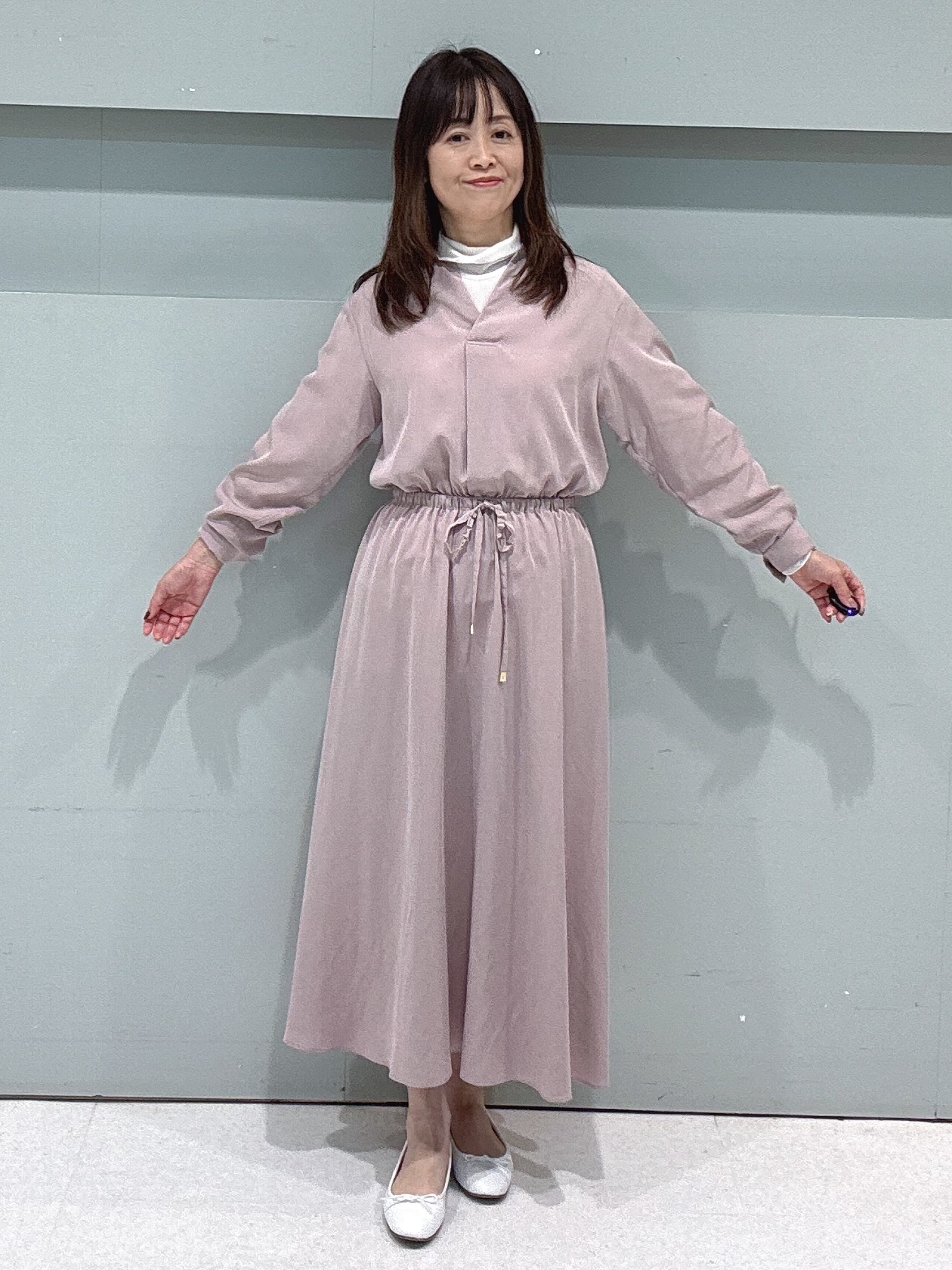 makiさんの「UNTITLED｜【軽アウター/秋羽織り】シャギーフーディ―カーディガン」を使ったコーディネート