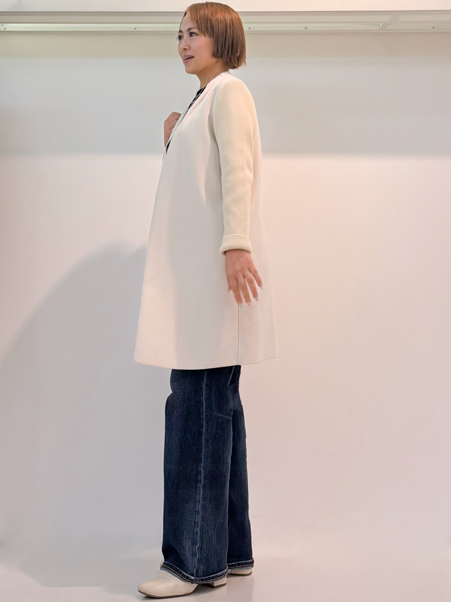 chiiさんの「COUP DE CHANCE｜【日本製】カラーレスコーディガン」を使ったコーディネート