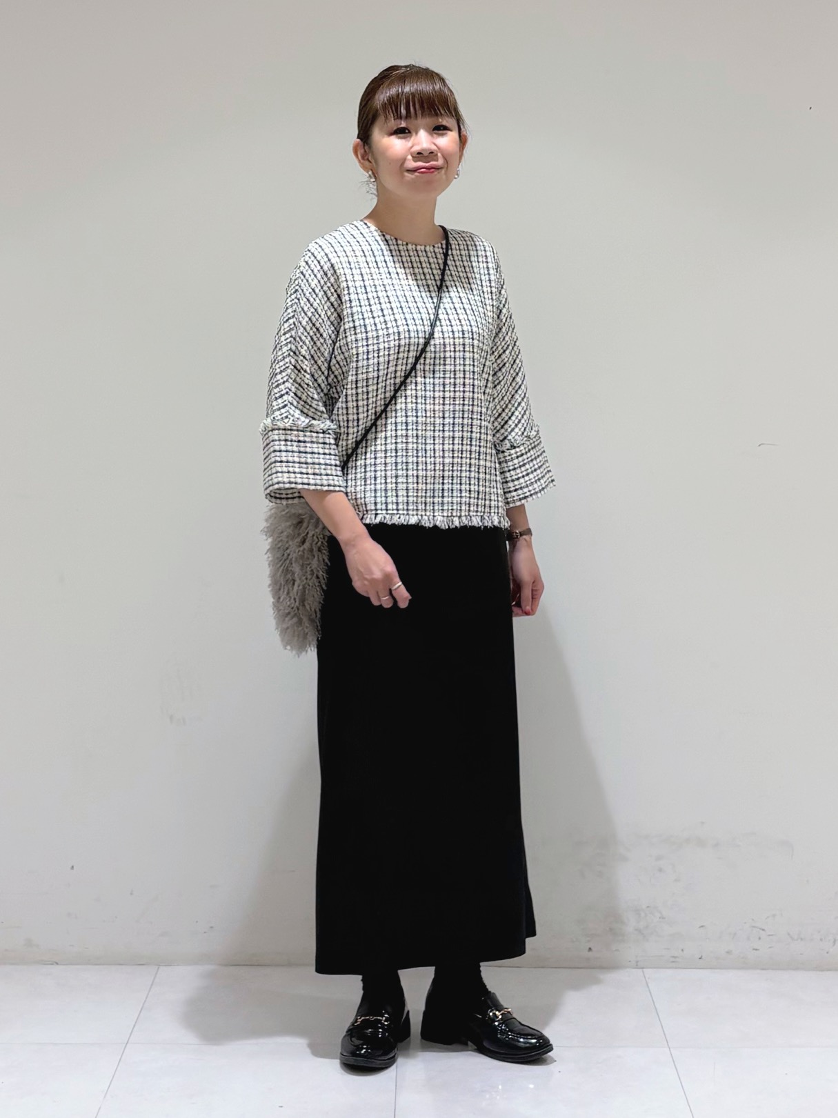 tsuyuさんの「INDIVI｜【洗濯機OK／ストレッチ◎】秋はじめのダブルジャケット」を使ったコーディネート