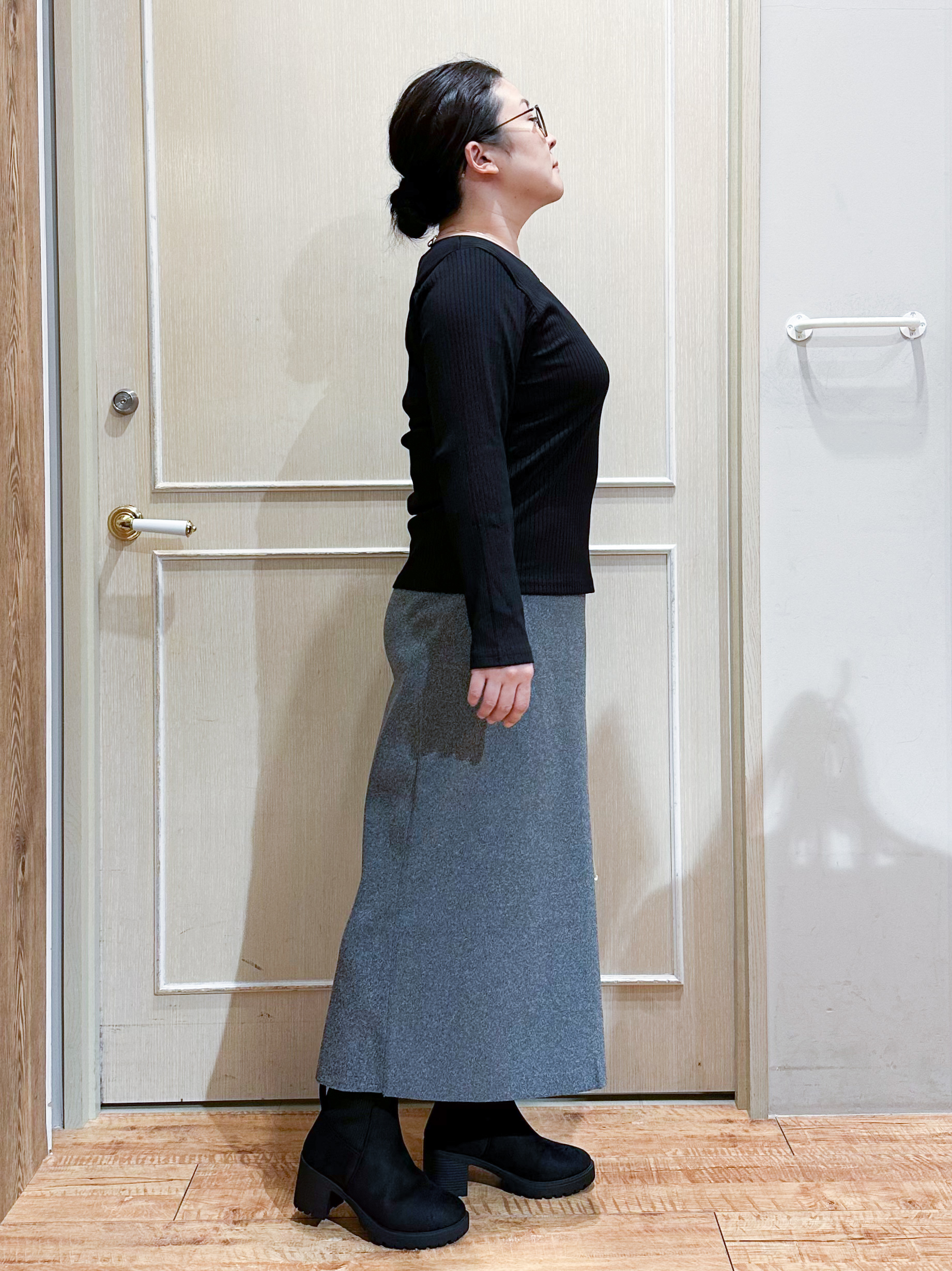 umeさんの「SHOO･LA･RUE｜【セットアップ可/洗濯機可】軽やかに羽織れる スポンディッシュ ニットカーディガン」を使ったコーディネート