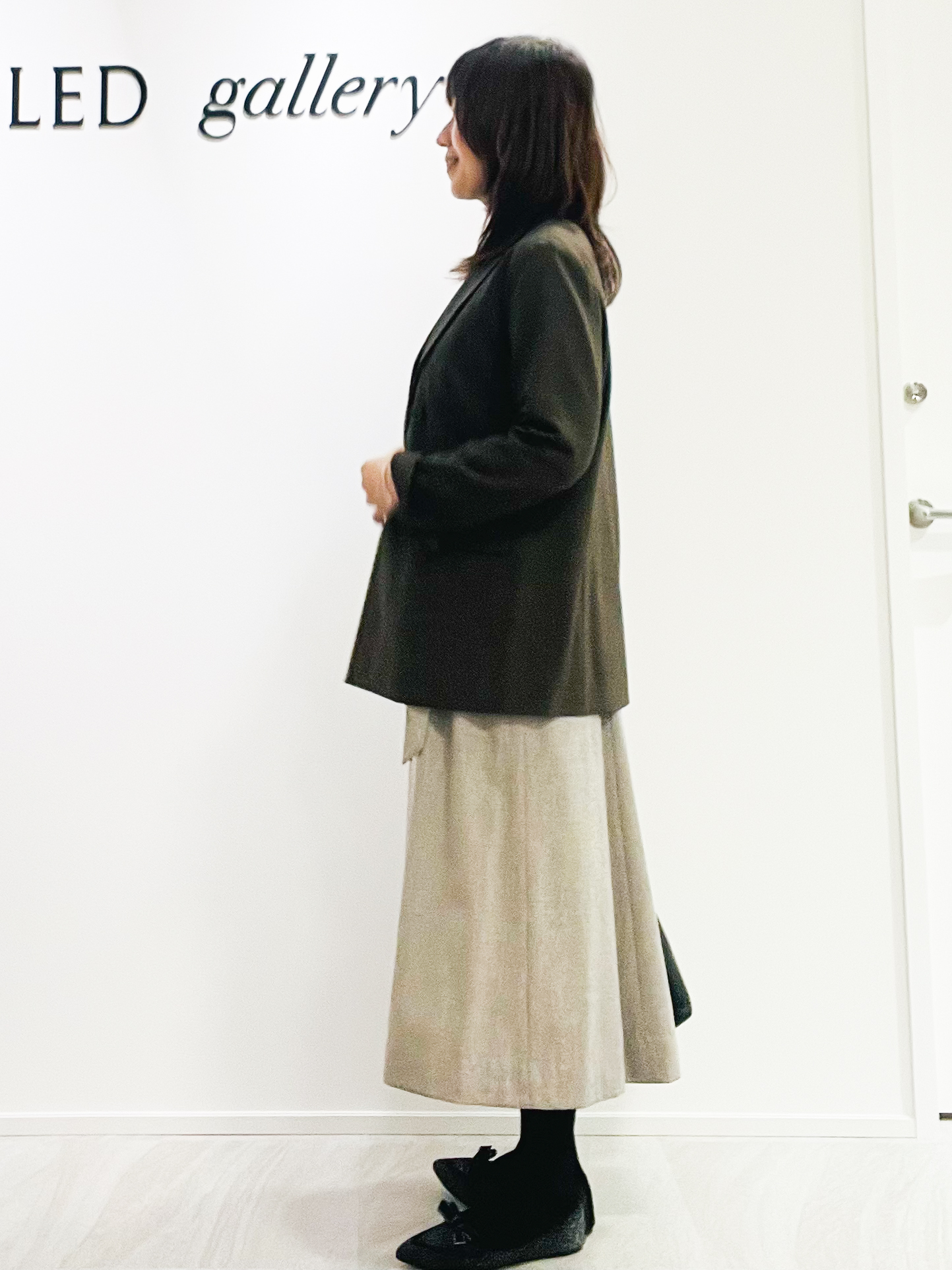 めいさんの「UNTITLED｜【セットアップ可/秋羽織り/お仕事スーツ】ウールブレンドダブルジャケット」を使ったコーディネート