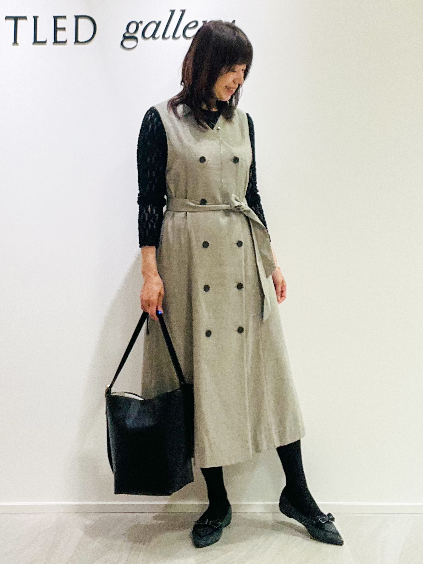 めいさんの「UNTITLED｜【セットアップ可/秋羽織り/お仕事スーツ】ウールブレンドダブルジャケット」を使ったコーディネート