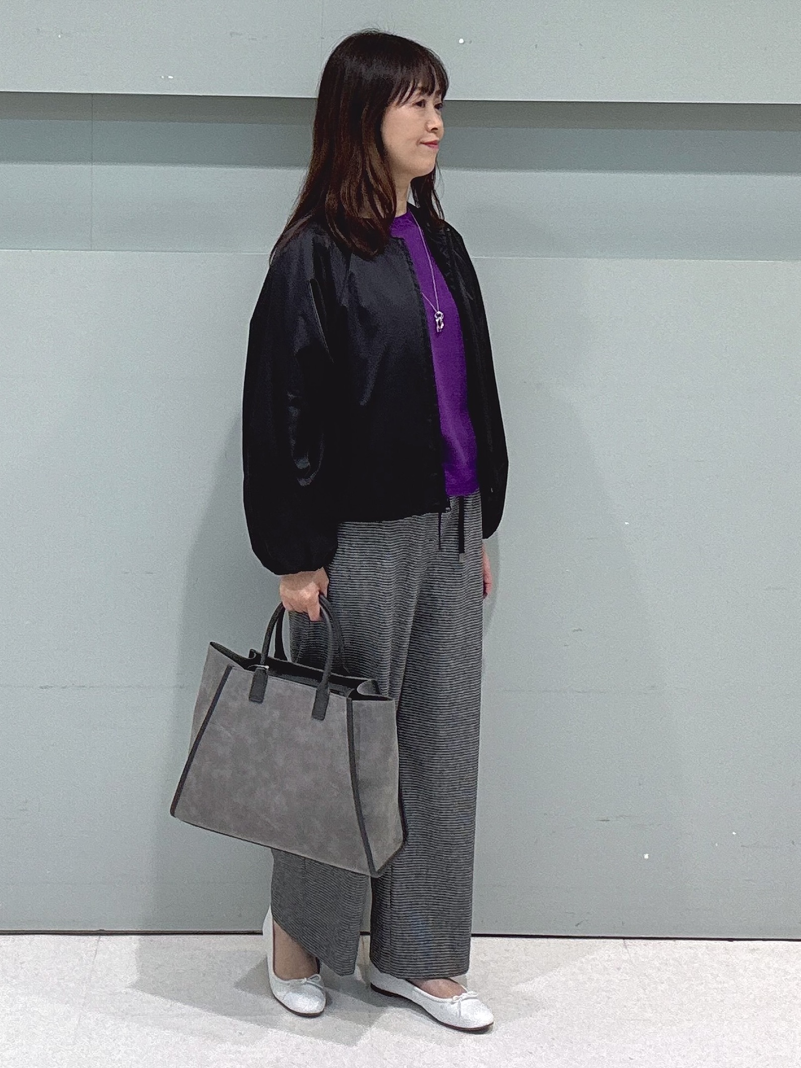 makiさんの「UNTITLED｜【軽アウター/中綿/秋冬コート】ショートブルゾン」を使ったコーディネート