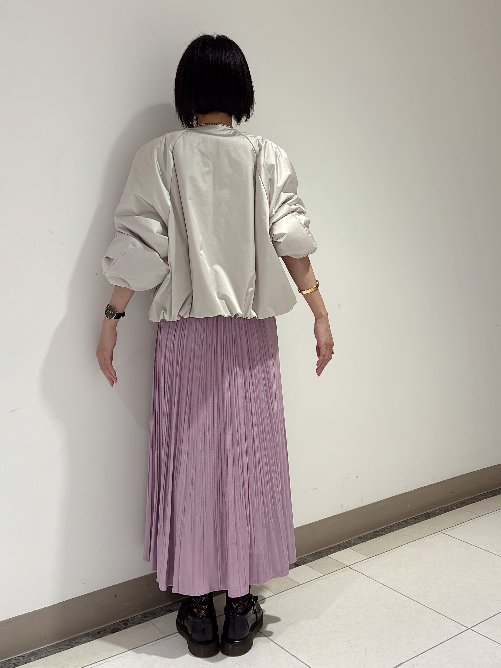 環さんの「UNTITLED｜【軽アウター/中綿/秋冬コート】ショートブルゾン」を使ったコーディネート