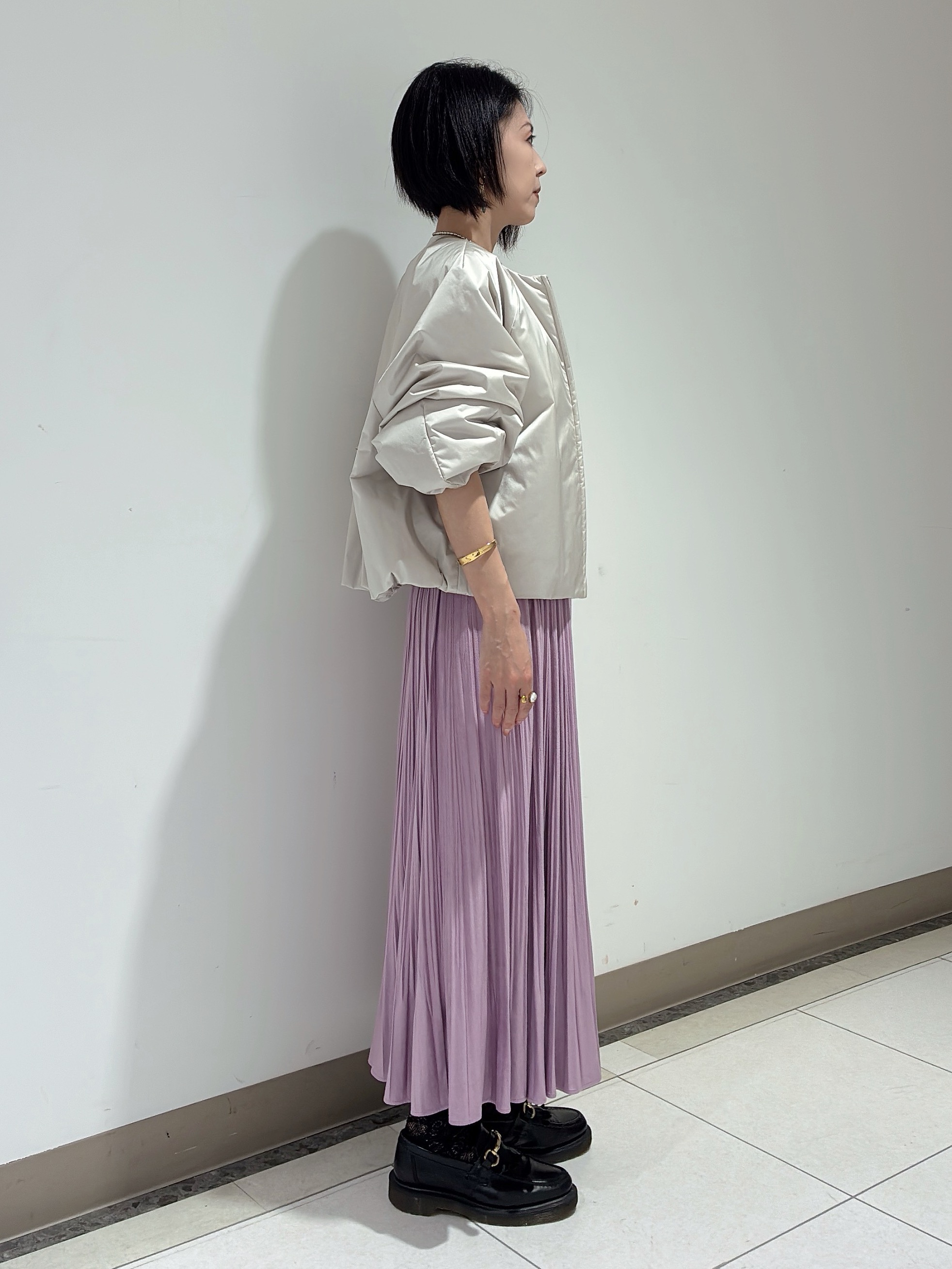 環さんの「UNTITLED｜【軽アウター/中綿/秋冬コート】ショートブルゾン」を使ったコーディネート