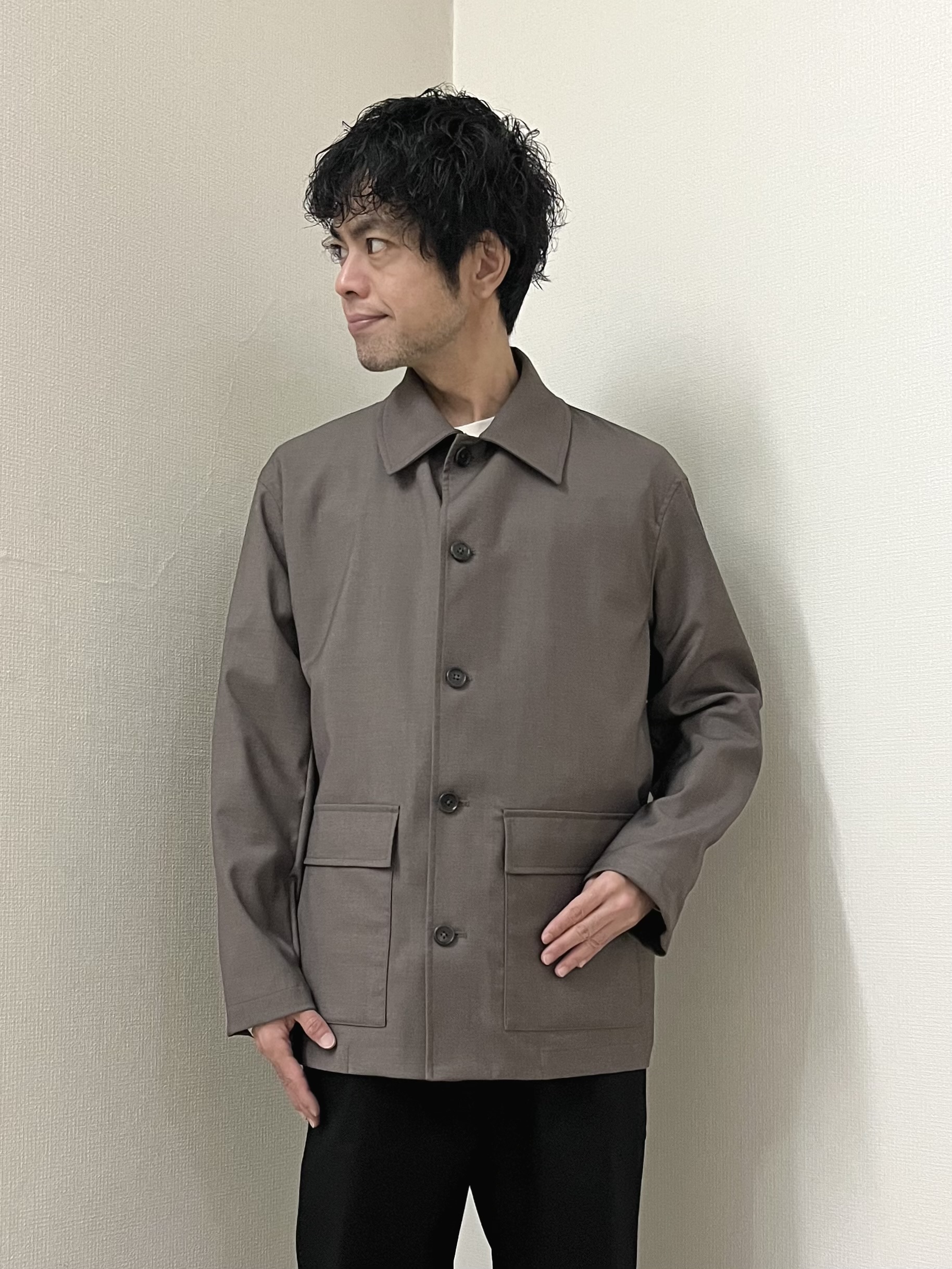 URAさんの「TAKEO KIKUCHI｜ストレッチカバーオールジャケット」を使ったコーディネート