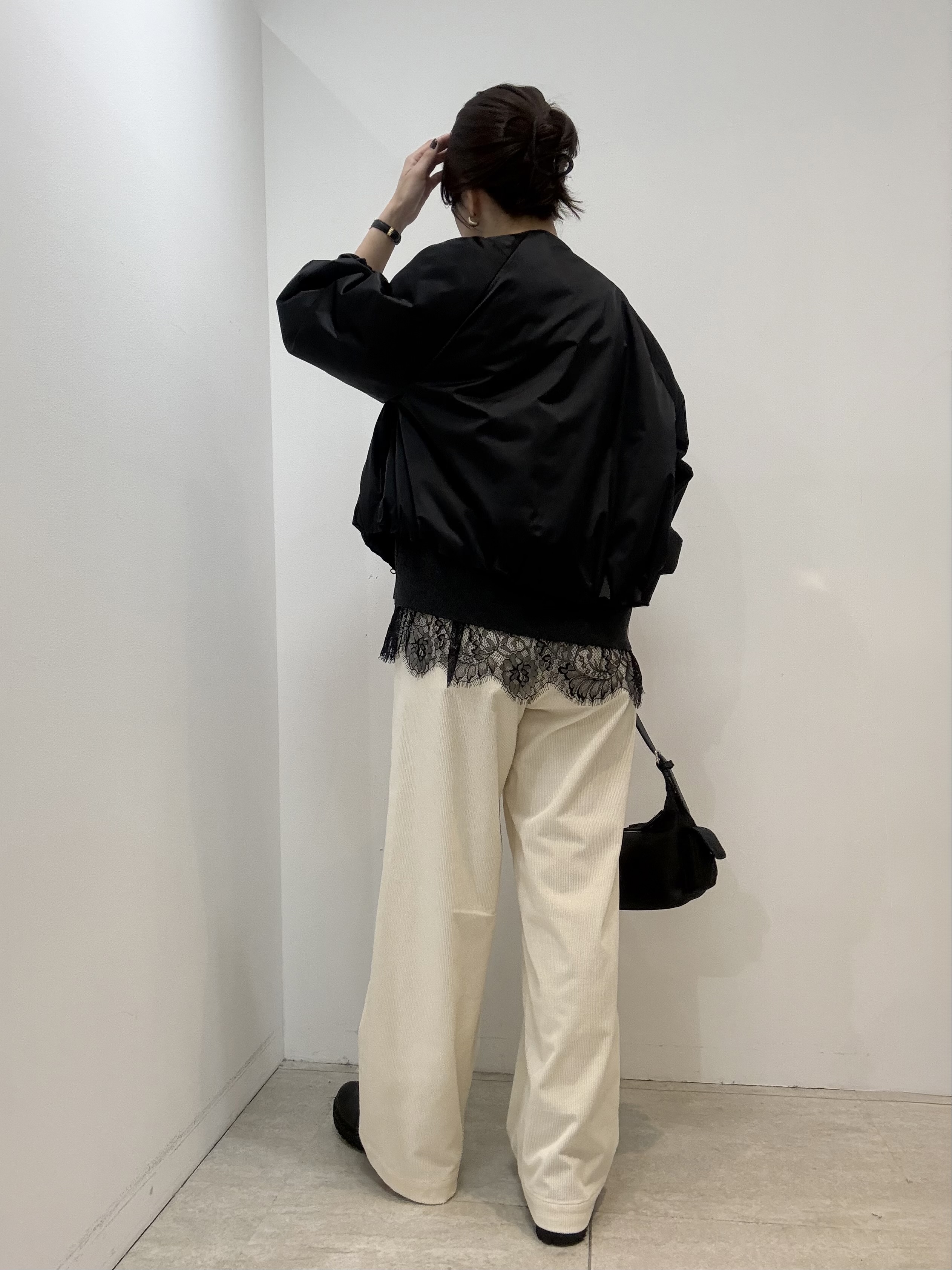 かなえさんの「UNTITLED｜【軽アウター/中綿/秋冬コート】ショートブルゾン」を使ったコーディネート