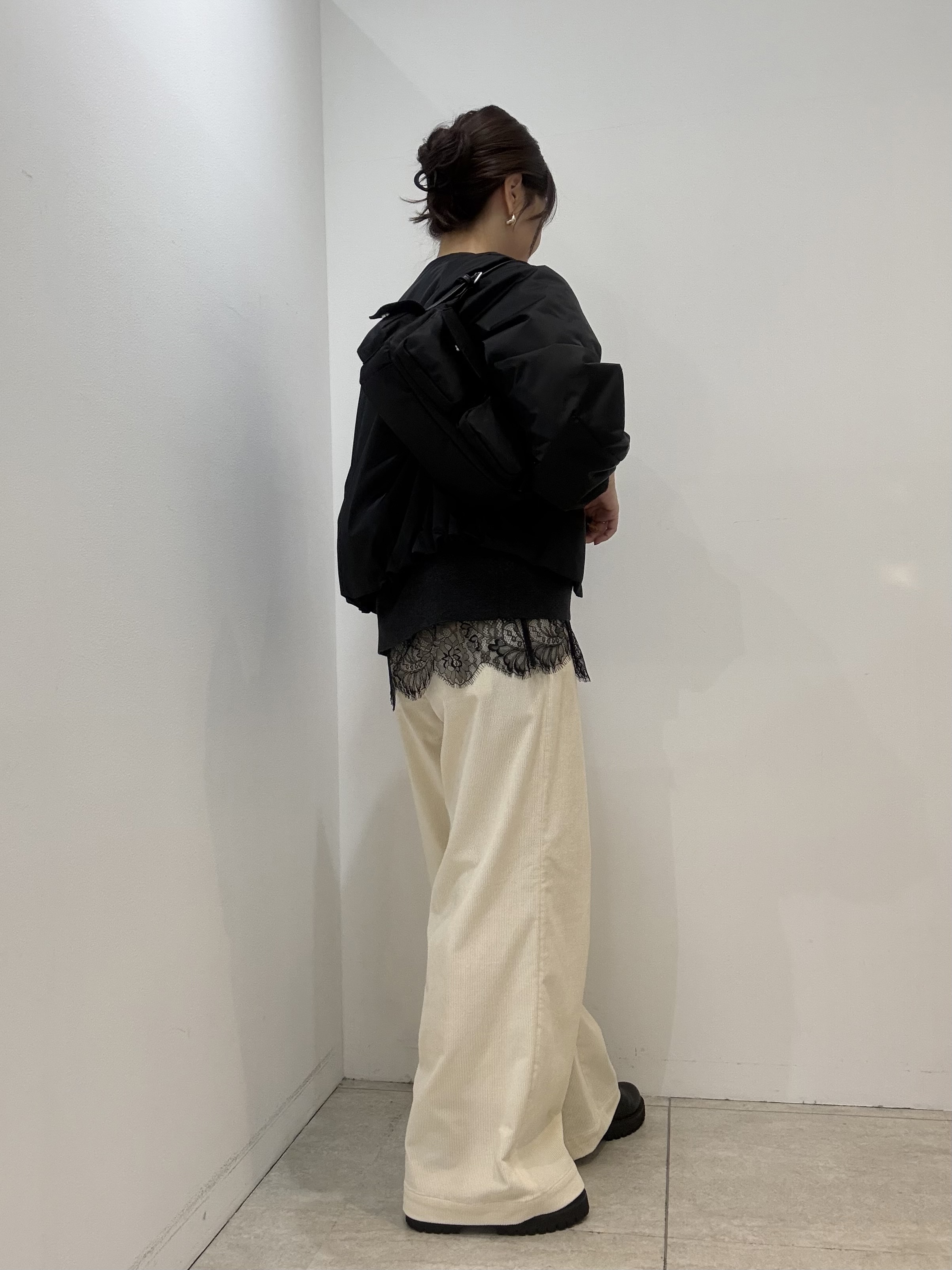 かなえさんの「UNTITLED｜【軽アウター/中綿/秋冬コート】ショートブルゾン」を使ったコーディネート