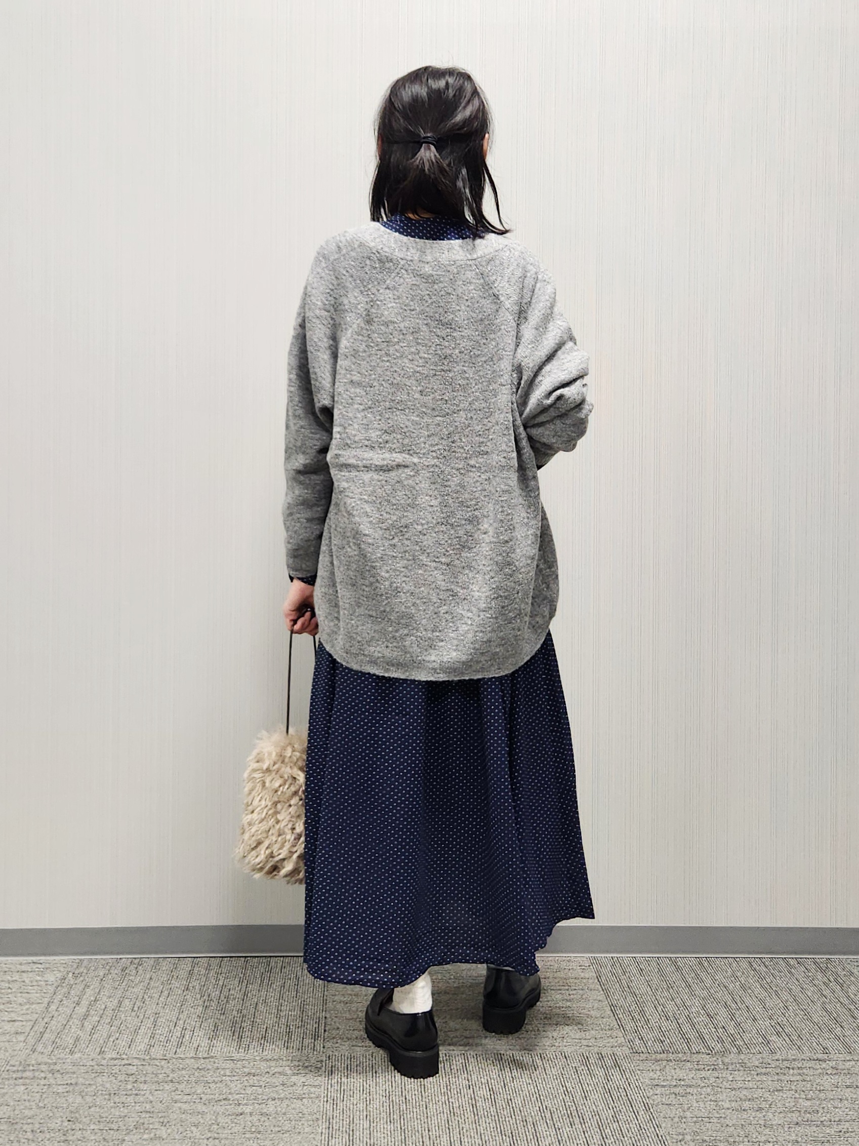 naraさんの「Dessin｜【洗える】モヘアブレンドニット ボタンレスカーディガン」を使ったコーディネート