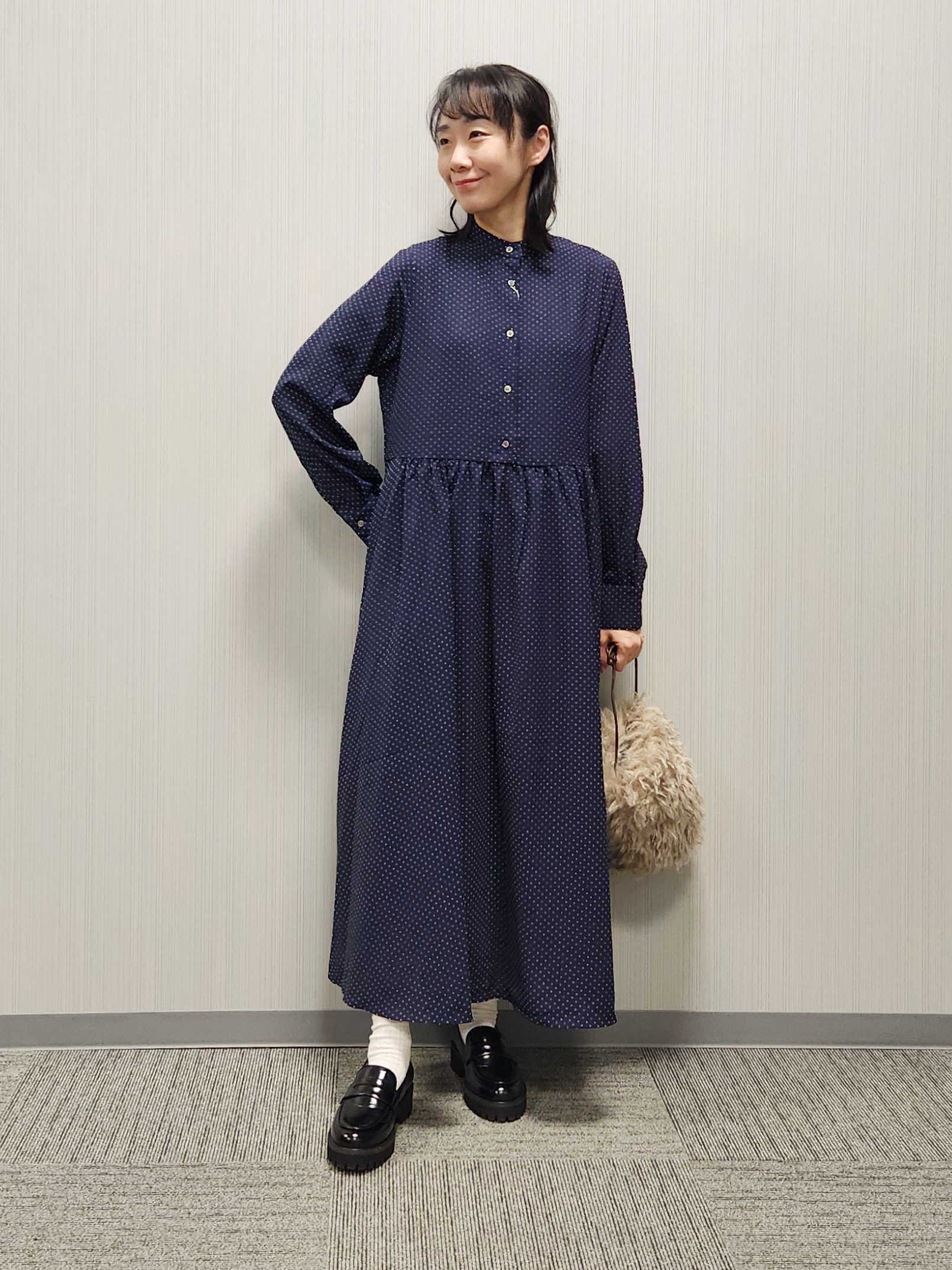 naraさんの「Dessin｜【洗える】モヘアブレンドニット ボタンレスカーディガン」を使ったコーディネート