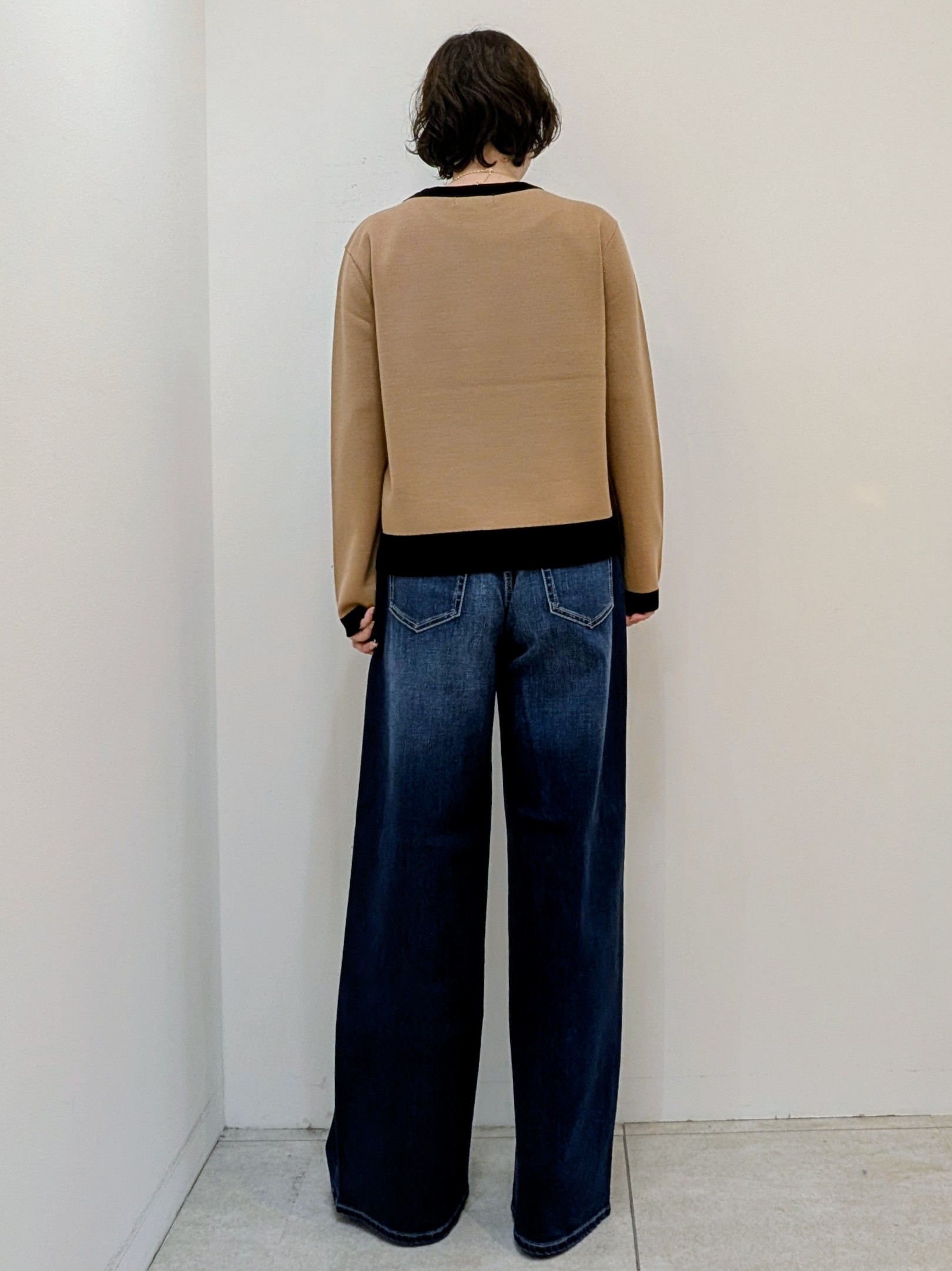 いこさんの「UNTITLED｜【アンサンブル可/上品映え】モールラインクルーネックニット」を使ったコーディネート