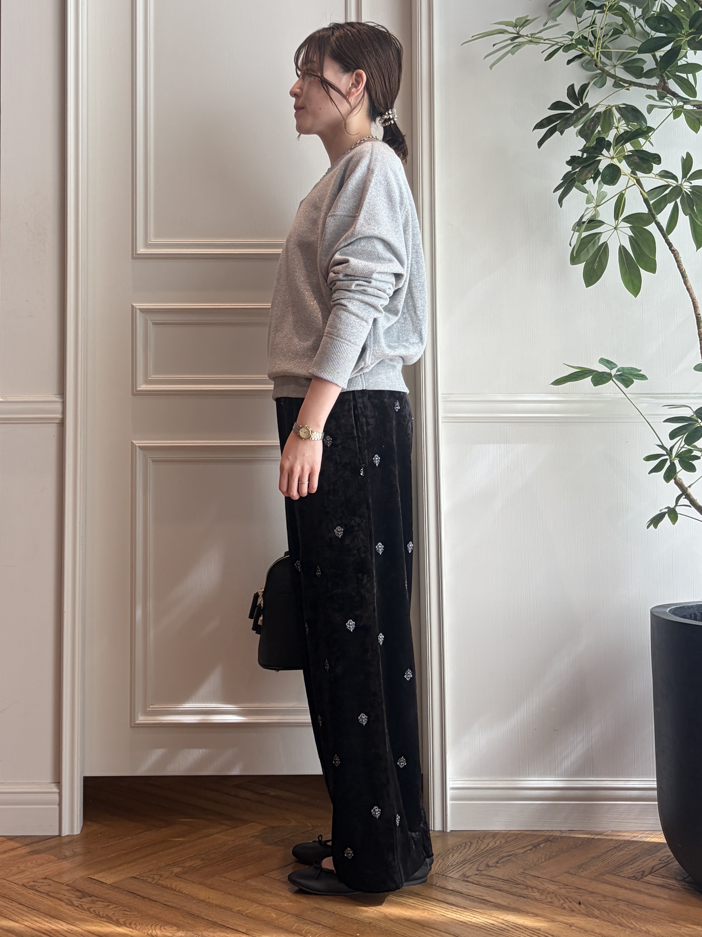 nakaoさんの「DRESSTERIOR｜◆mica della valle（ミカデラヴァッレ）Katia ハンドバッグ」を使ったコーディネート