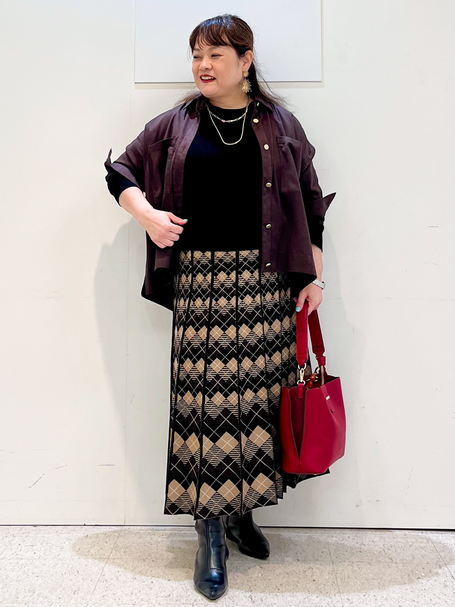 kimmyさんの「Reflect｜【羽織◎】スエード調シャツ」を使ったコーディネート