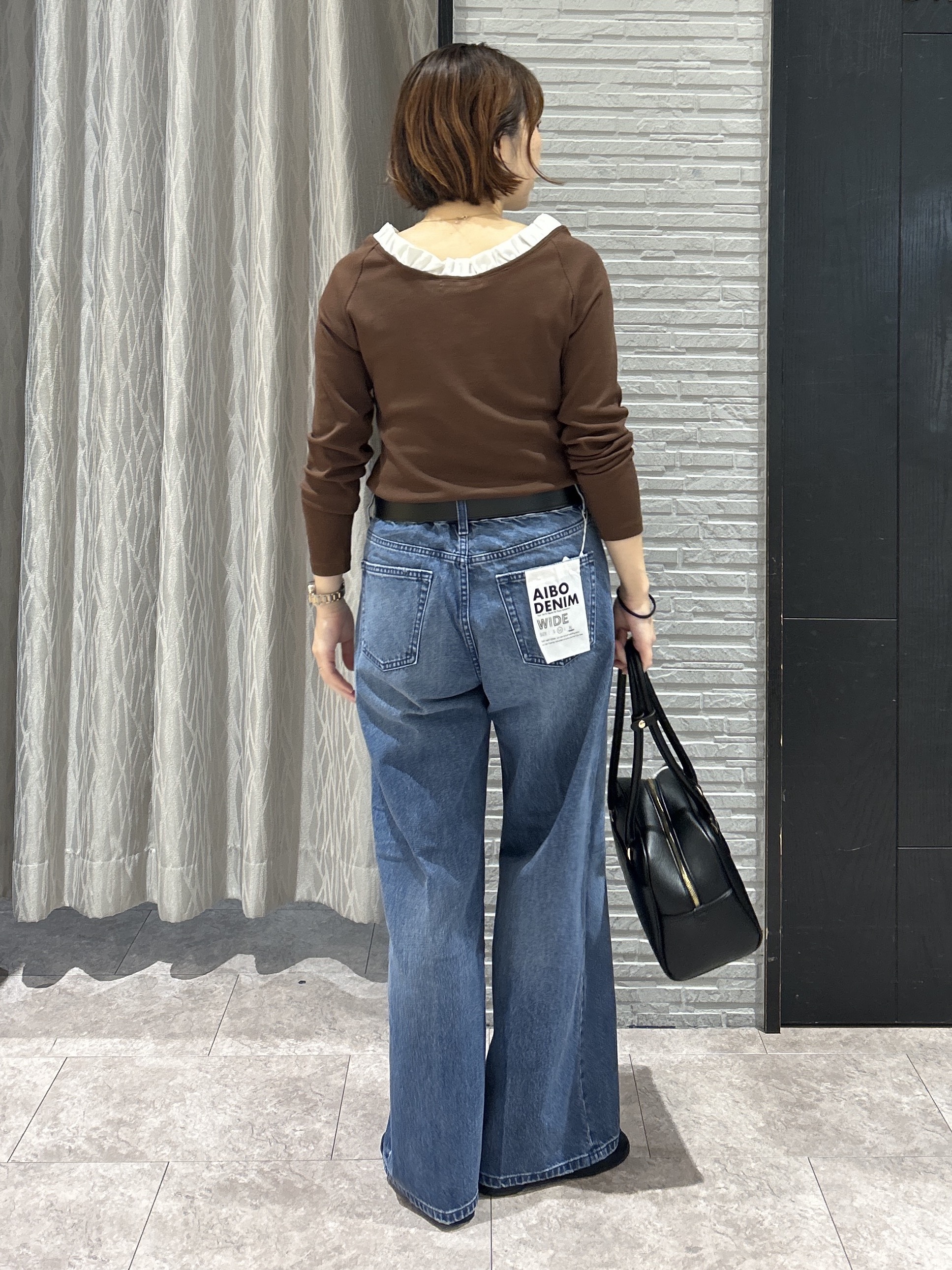 ga_riさんの「THE SHOP TK｜フリル襟 リブカットソー」を使ったコーディネート