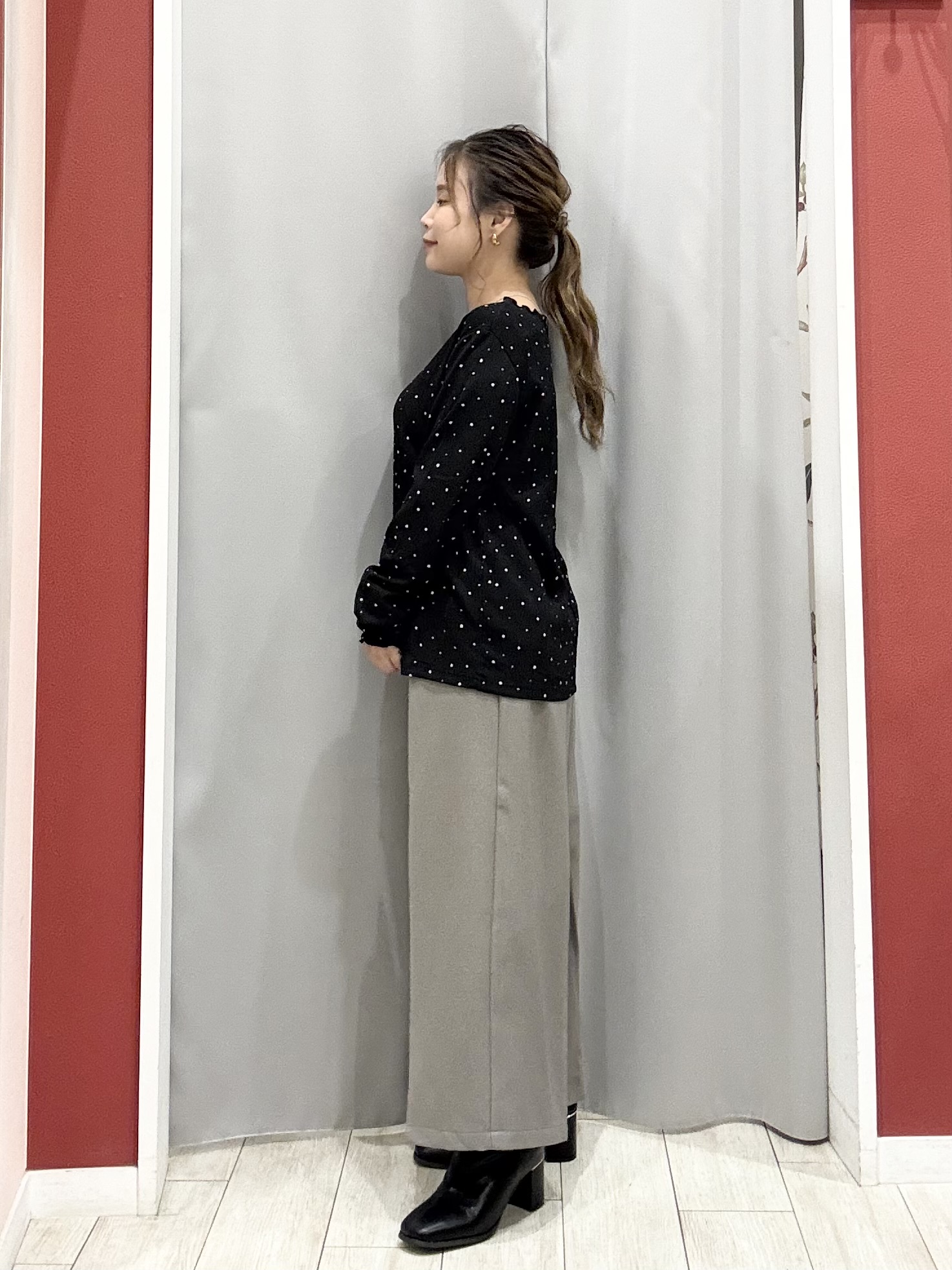 shioさんの「SHOO･LA･RUE｜【セットアップ可/洗濯機可】軽やかに羽織れる スポンディッシュ ニットカーディガン」を使ったコーディネート