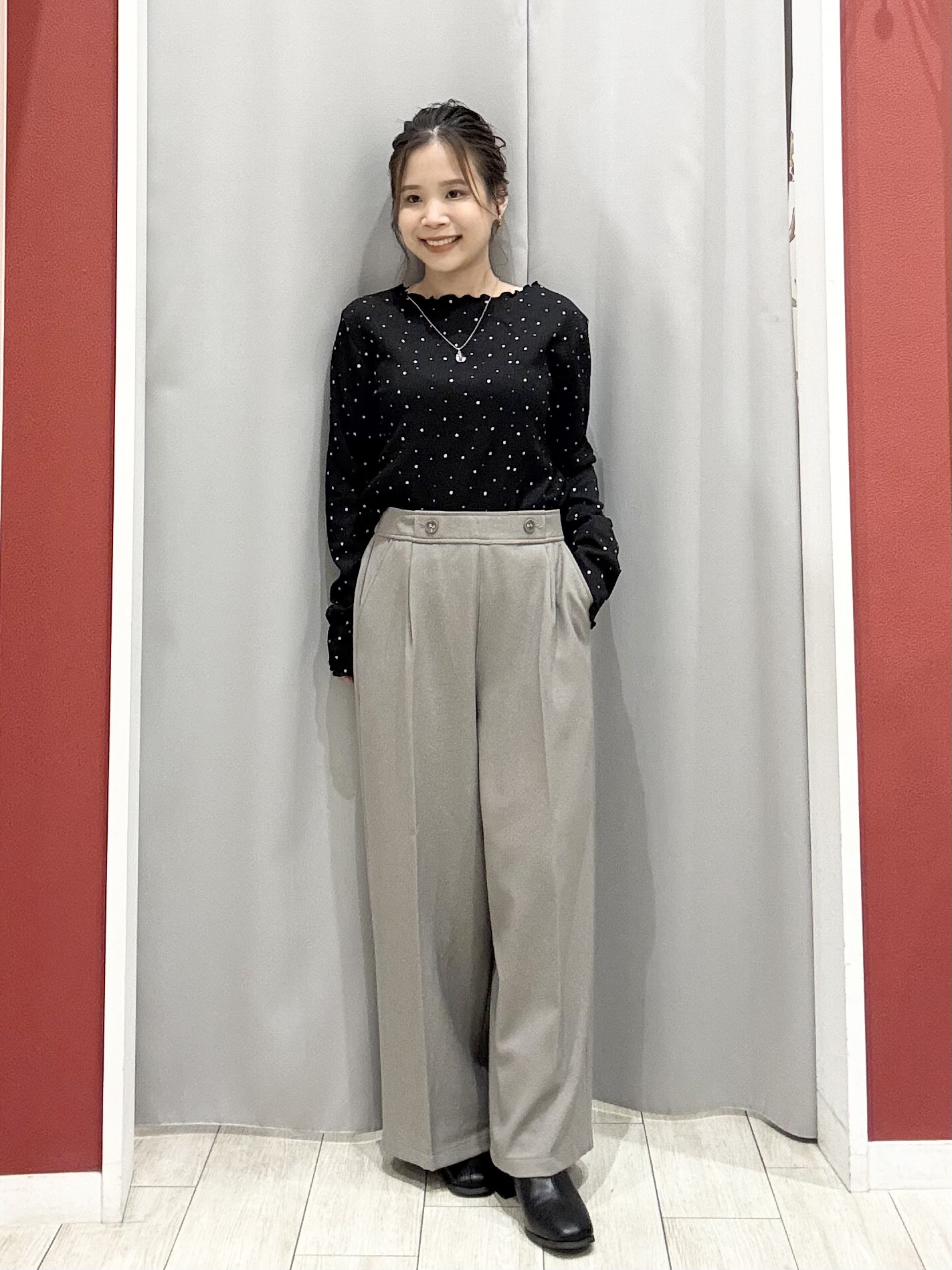 shioさんの「SHOO･LA･RUE｜【セットアップ可/洗濯機可】軽やかに羽織れる スポンディッシュ ニットカーディガン」を使ったコーディネート