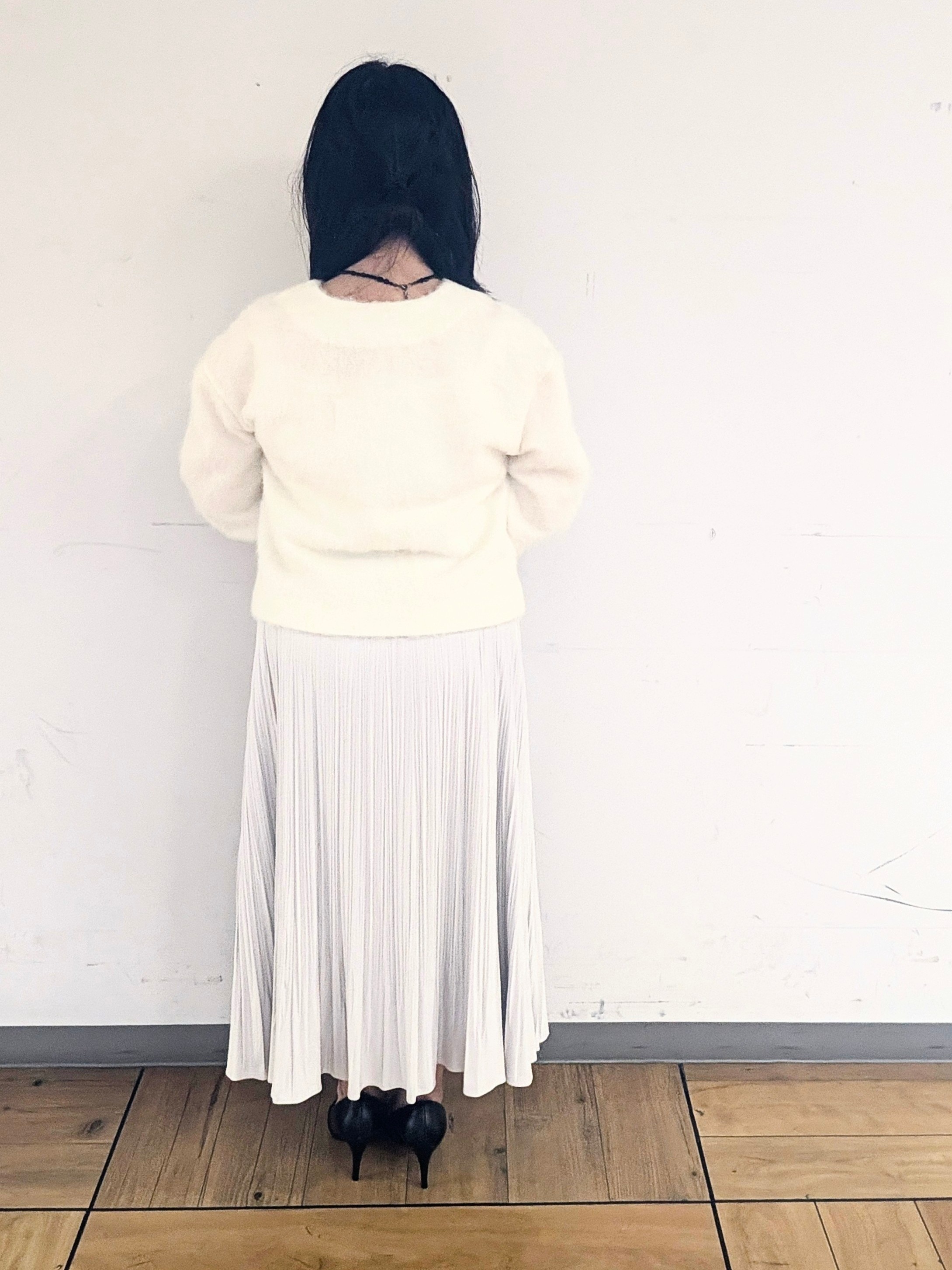 Mizukiさんの「UNTITLED｜【軽アウター/秋羽織り】シャギージップカーデ」を使ったコーディネート