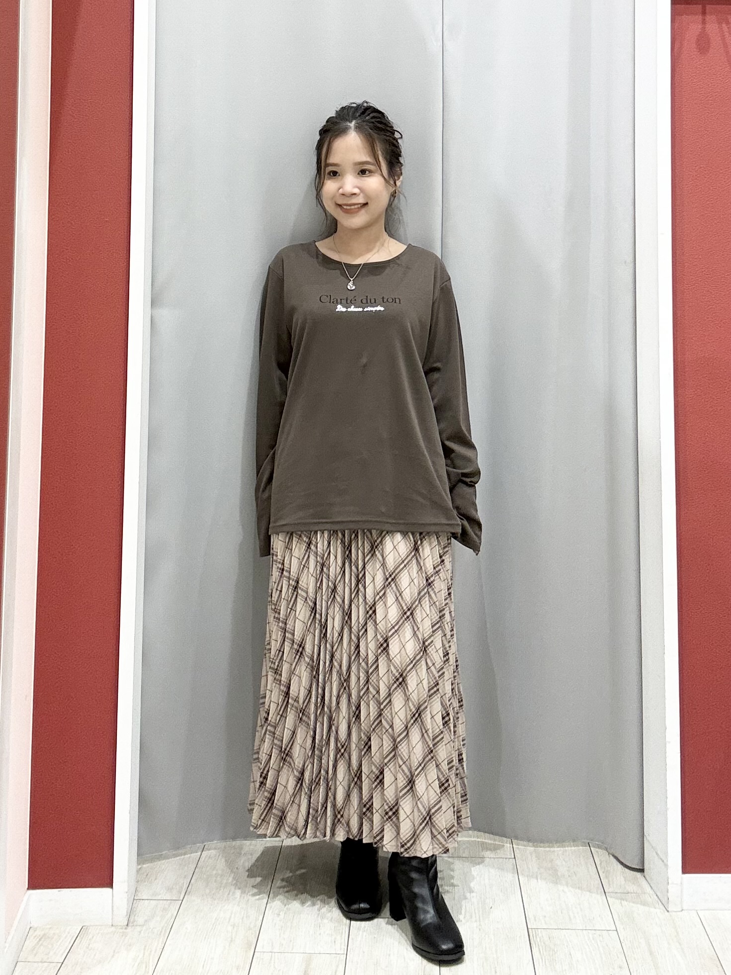 shioさんの「SHOO･LA･RUE｜【S-LL/洗濯機可】もちさら ダブルジップパーカ」を使ったコーディネート