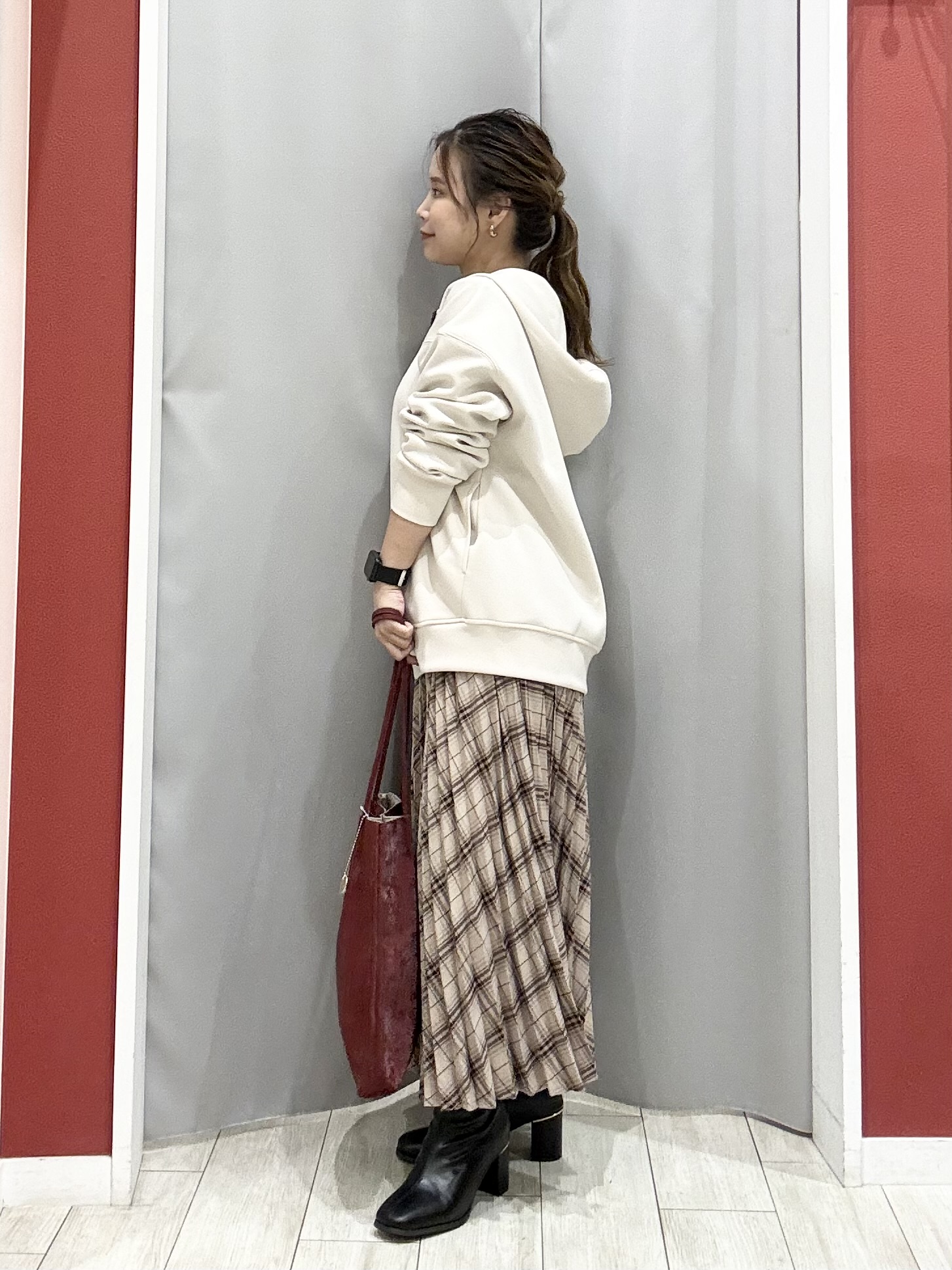shioさんの「SHOO･LA･RUE｜【S-LL/洗濯機可】もちさら ダブルジップパーカ」を使ったコーディネート