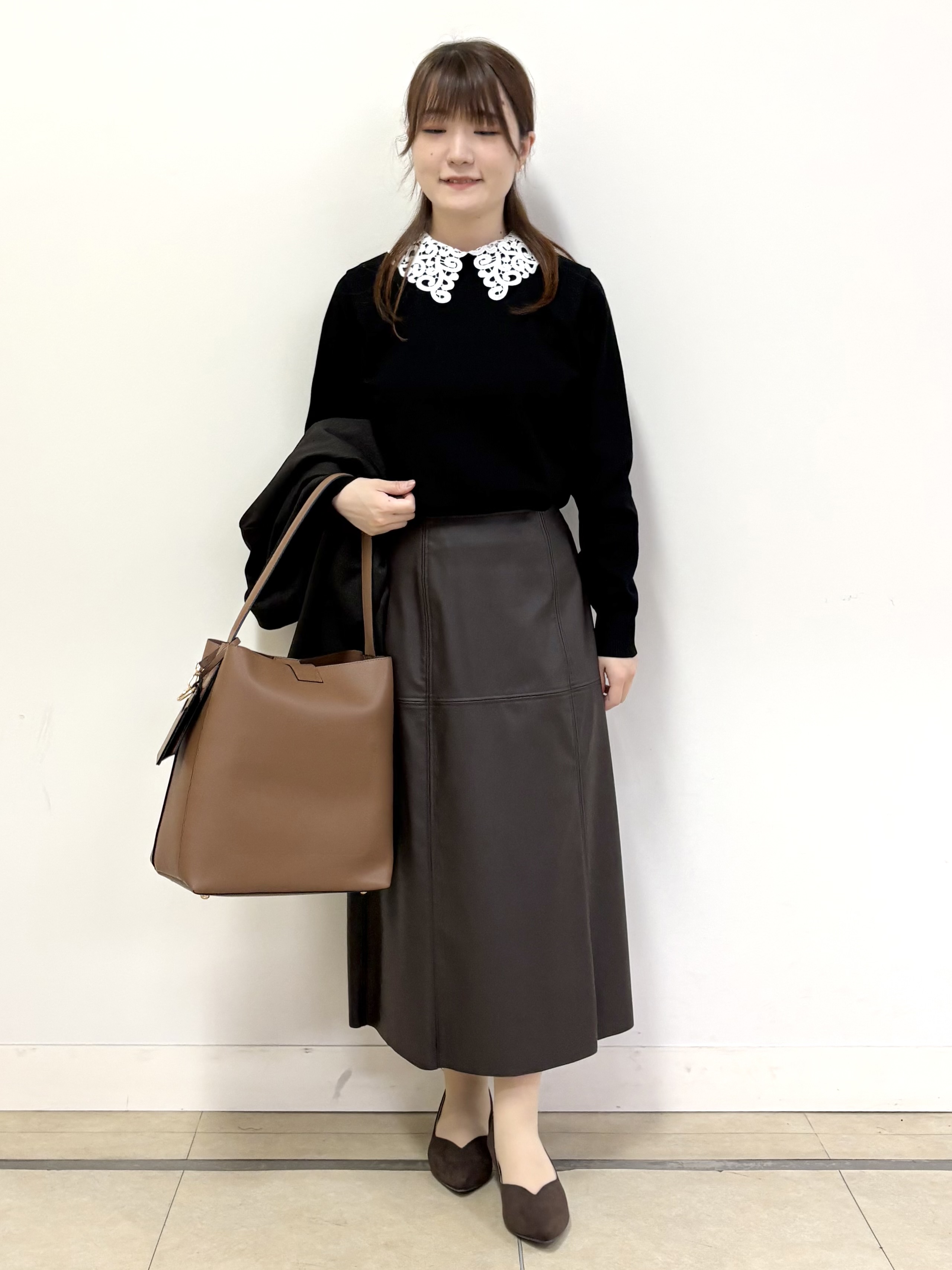 mikiさんの「Reflect｜【通勤◎】ダブルブレストデザインテーラードジャケット」を使ったコーディネート