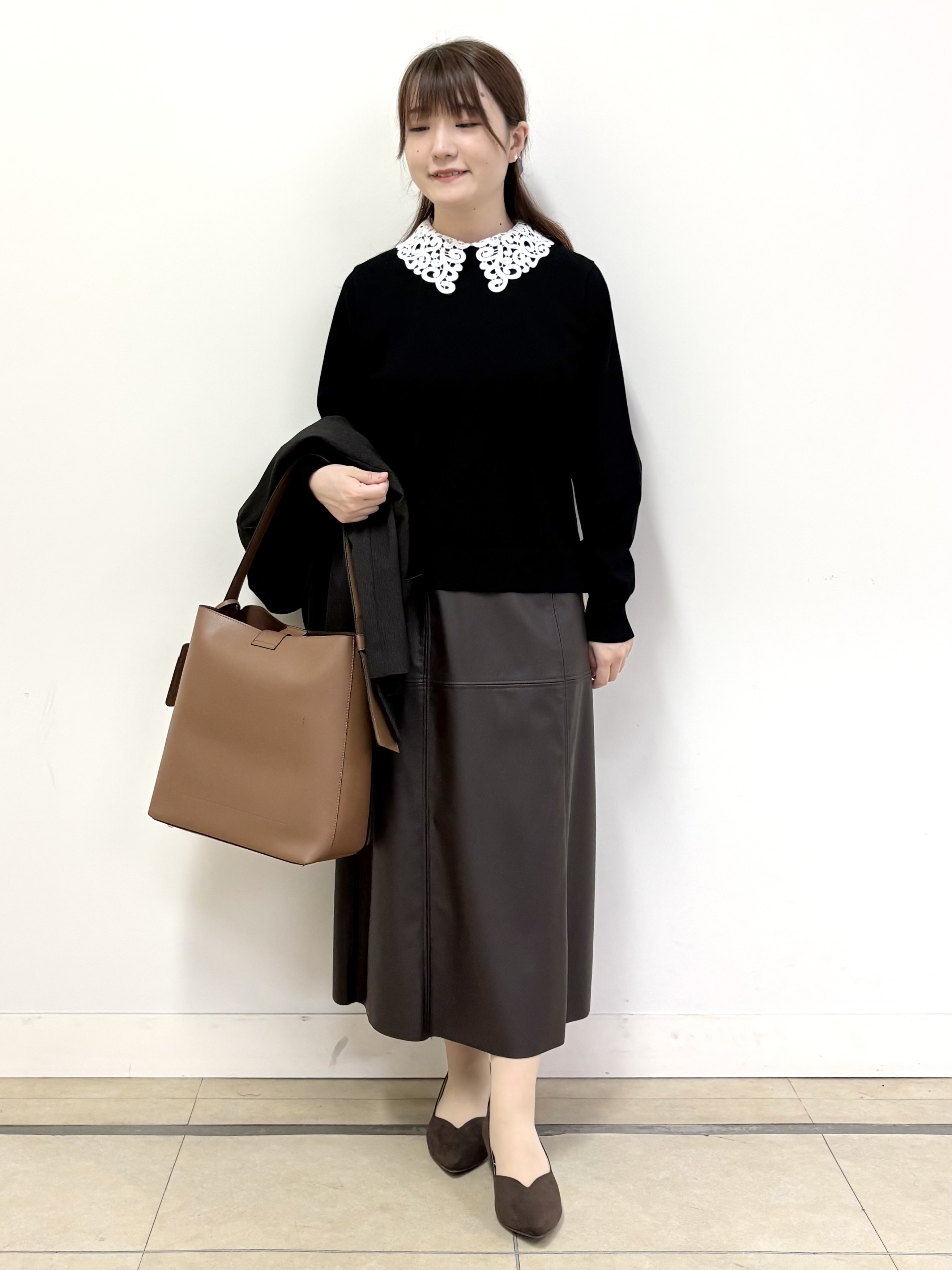 mikiさんの「Reflect｜【通勤◎】ダブルブレストデザインテーラードジャケット」を使ったコーディネート