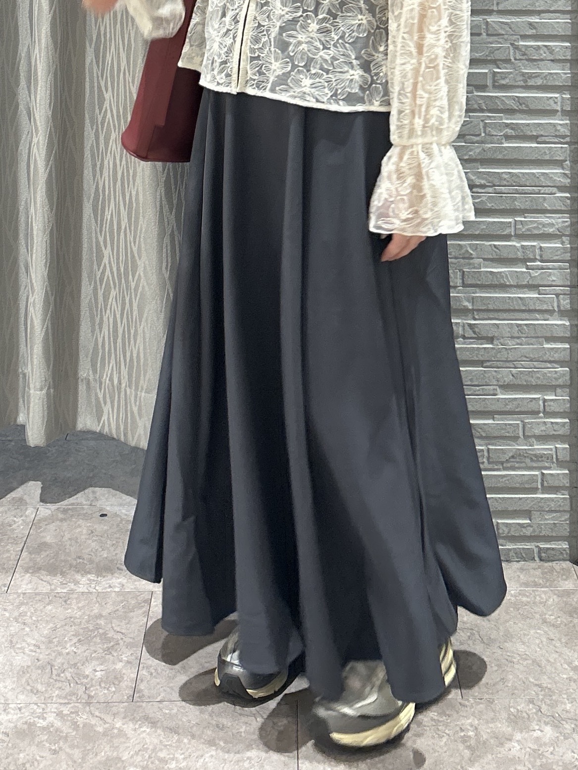 ga_riさんの「THE SHOP TK｜アンティーク風 セーラー襟レースブラウス」を使ったコーディネート