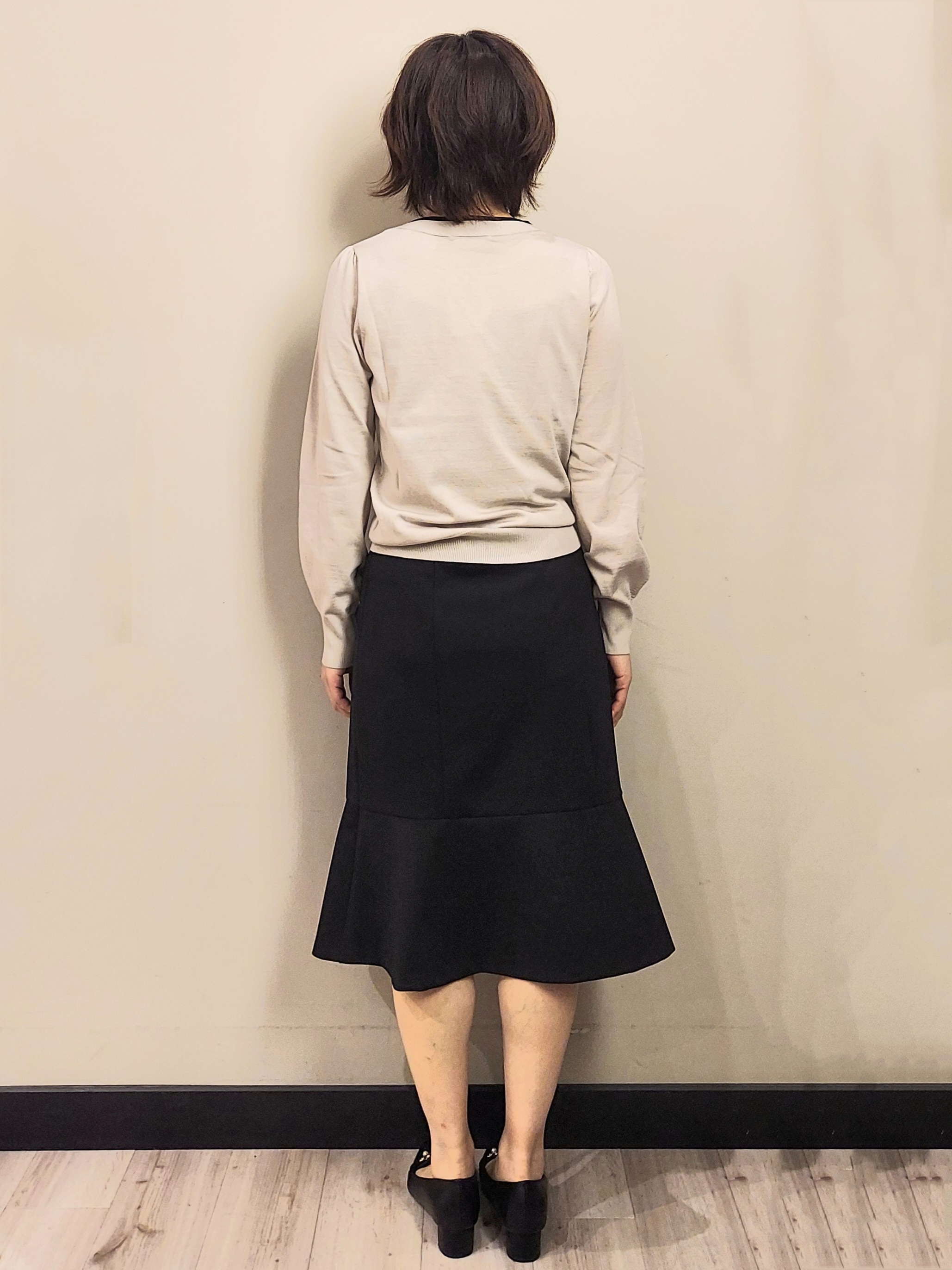 MAKIさんの「index｜バイカラーサイドリボンニット【洗濯機OK／坑ピル】」を使ったコーディネート
