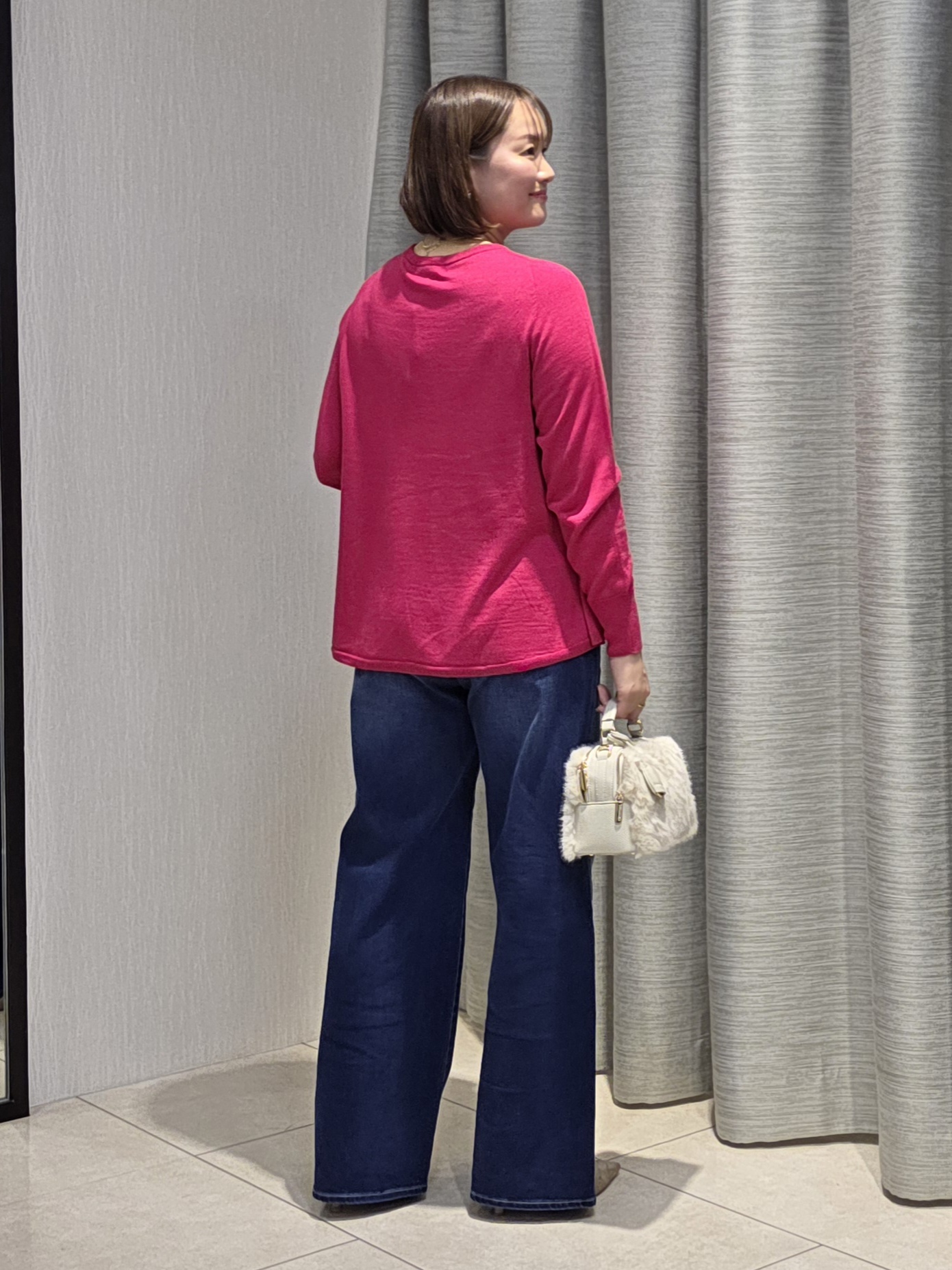 naokoさんの「UNTITLED｜【きれいに体型カバー/8色展開】Aラインシルエットニットプルオーバー」を使ったコーディネート