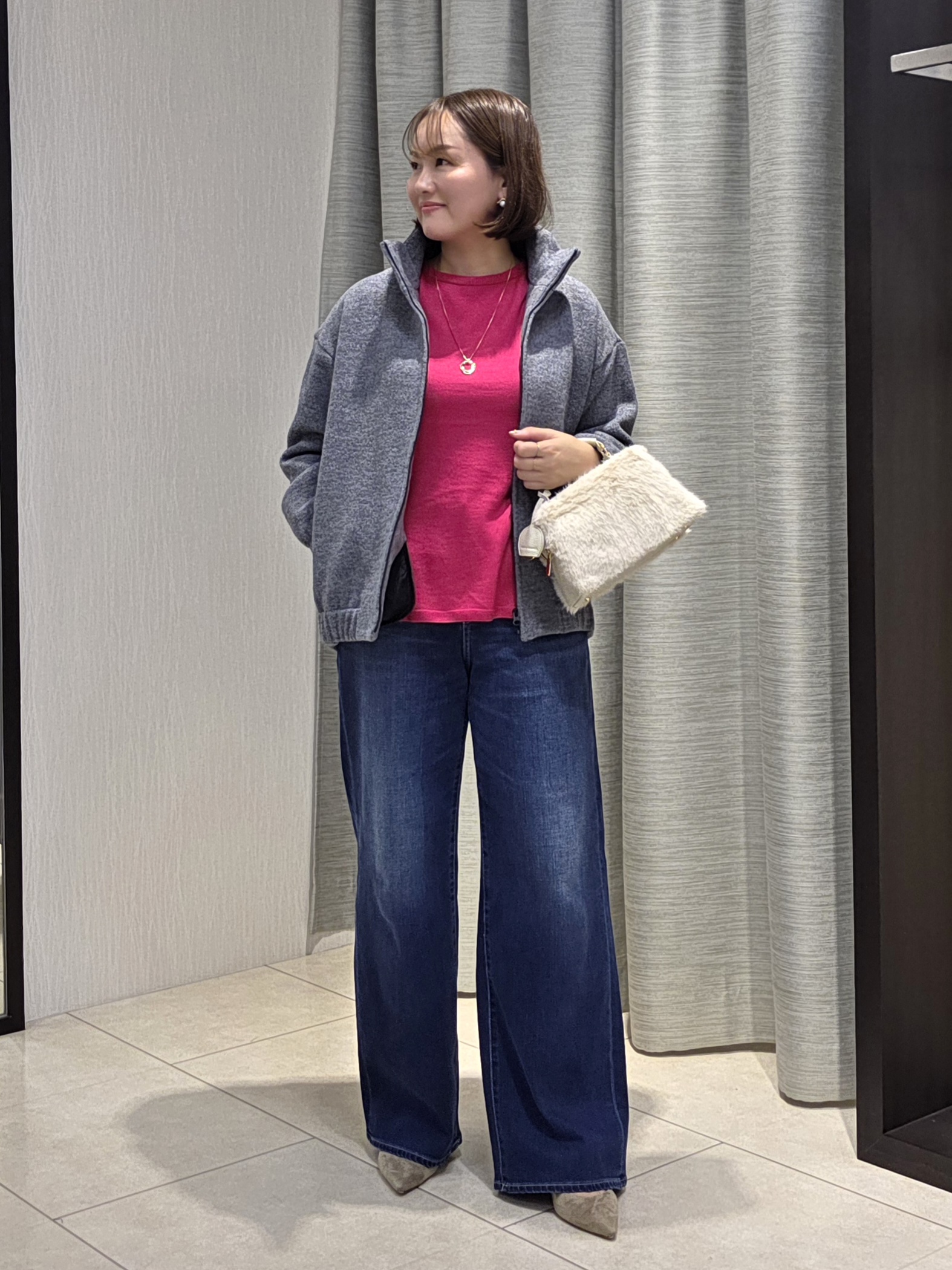 naokoさんの「UNTITLED｜【軽アウター/きれいめスポーティ】スタンドカラージップコート」を使ったコーディネート