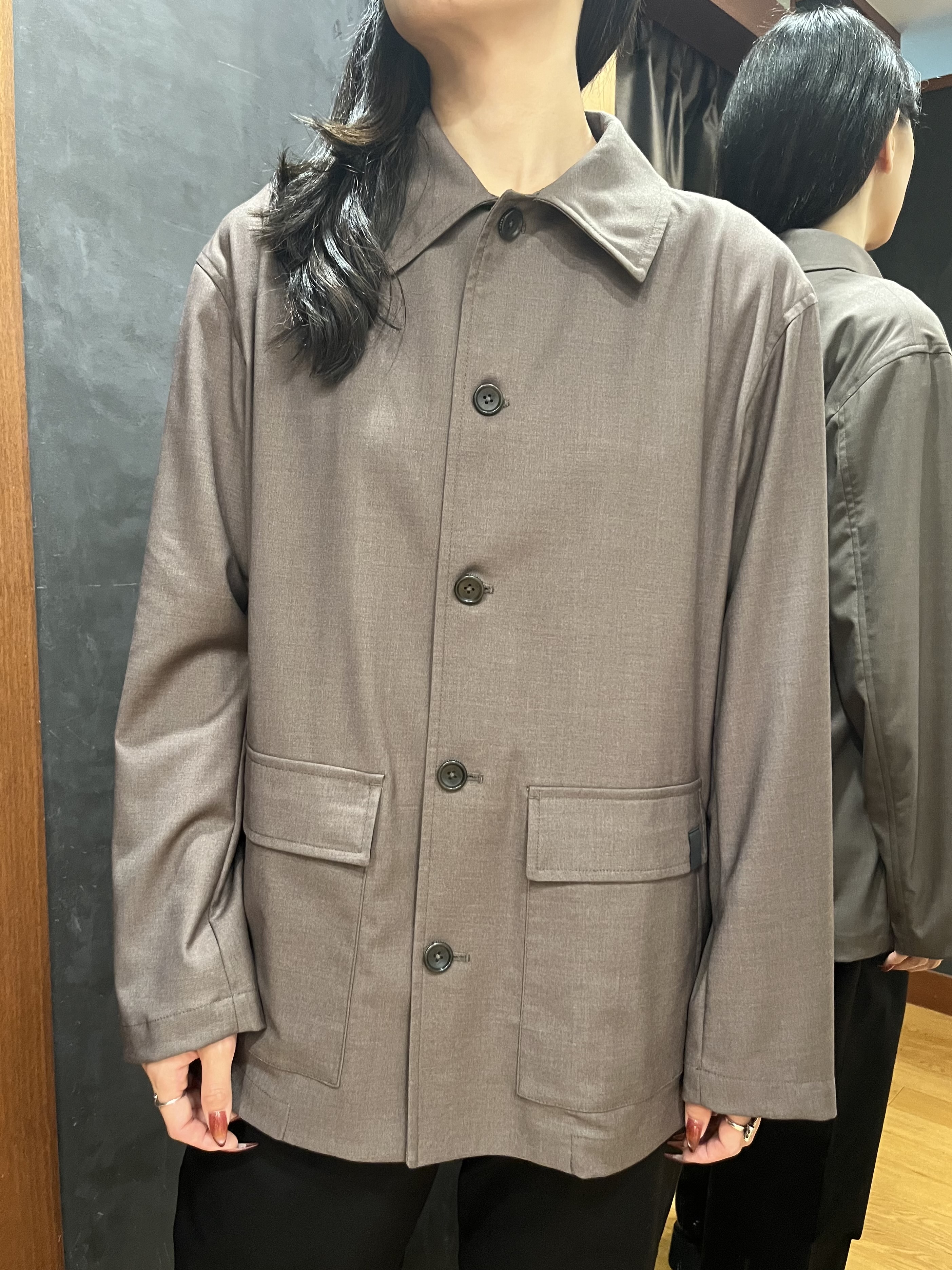 ちゃんみなさんの「TAKEO KIKUCHI｜ストレッチカバーオールジャケット」を使ったコーディネート
