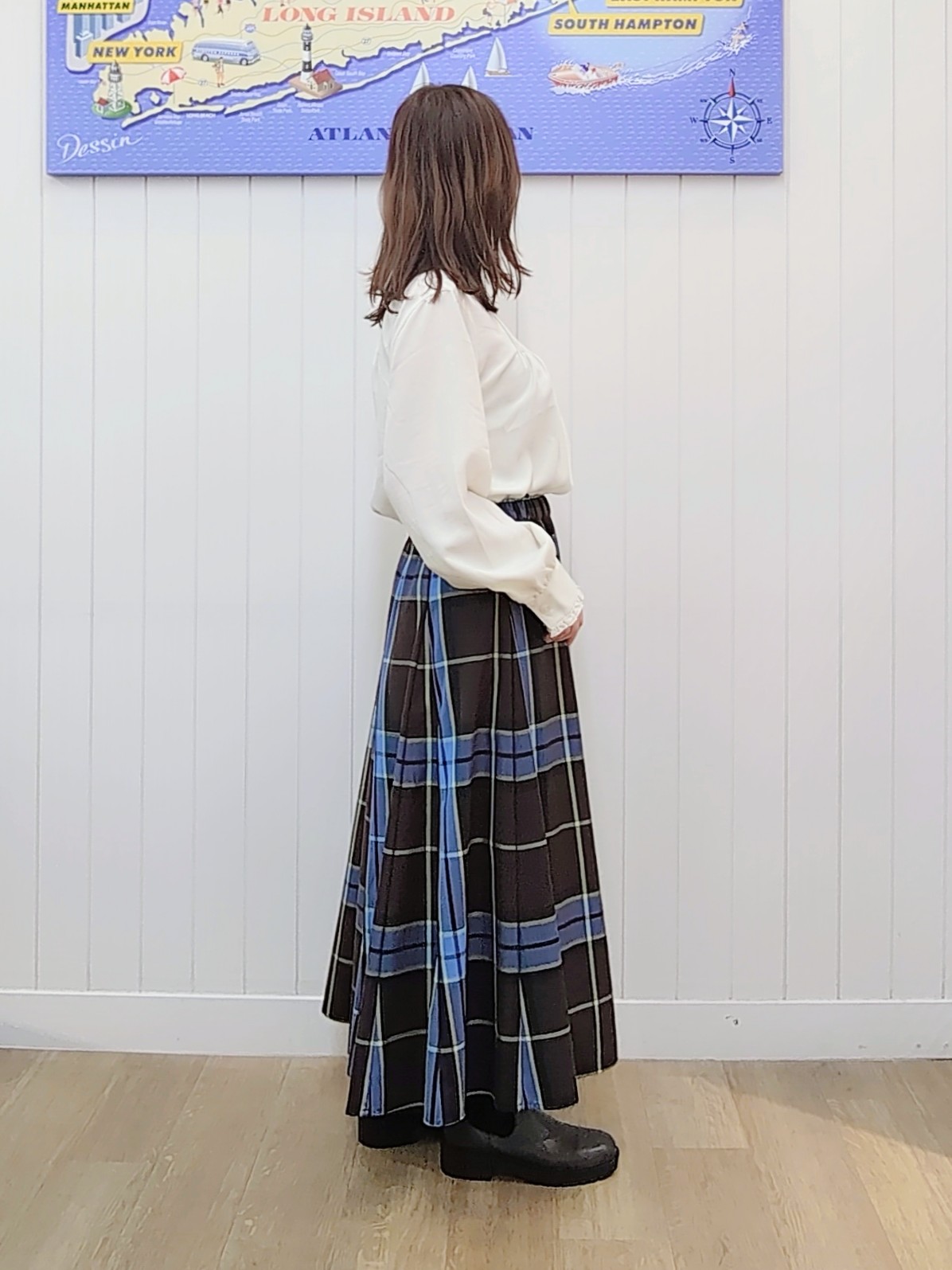 itoさんの「Dessin｜【洗える/オンオフ使える】スタンドフリルピンタックブラウス」を使ったコーディネート