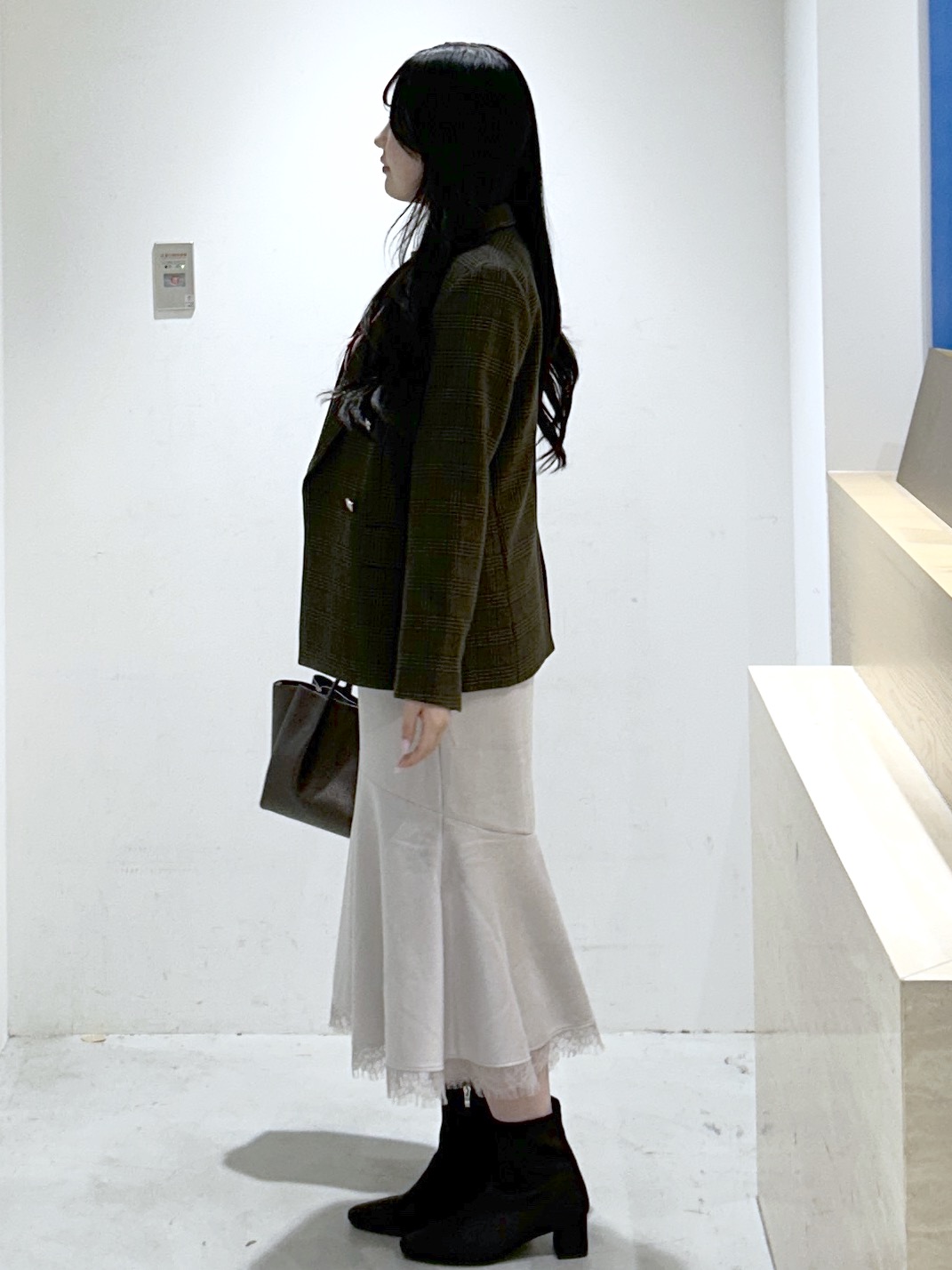 sayaさんの「OPAQUE.CLIP｜【セットアップ可】ストレッチツイルダブルブレストテーラードジャケット《洗濯機OK／防シワ》」を使ったコーディネート