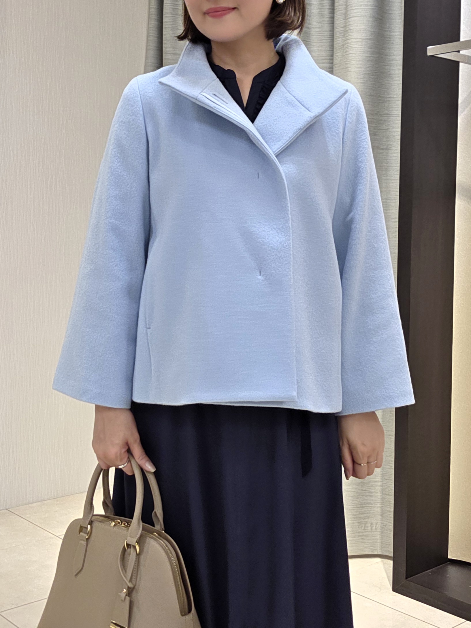 naokoさんの「UNTITLED｜【軽アウター/ウール100】ウールショートコート」を使ったコーディネート