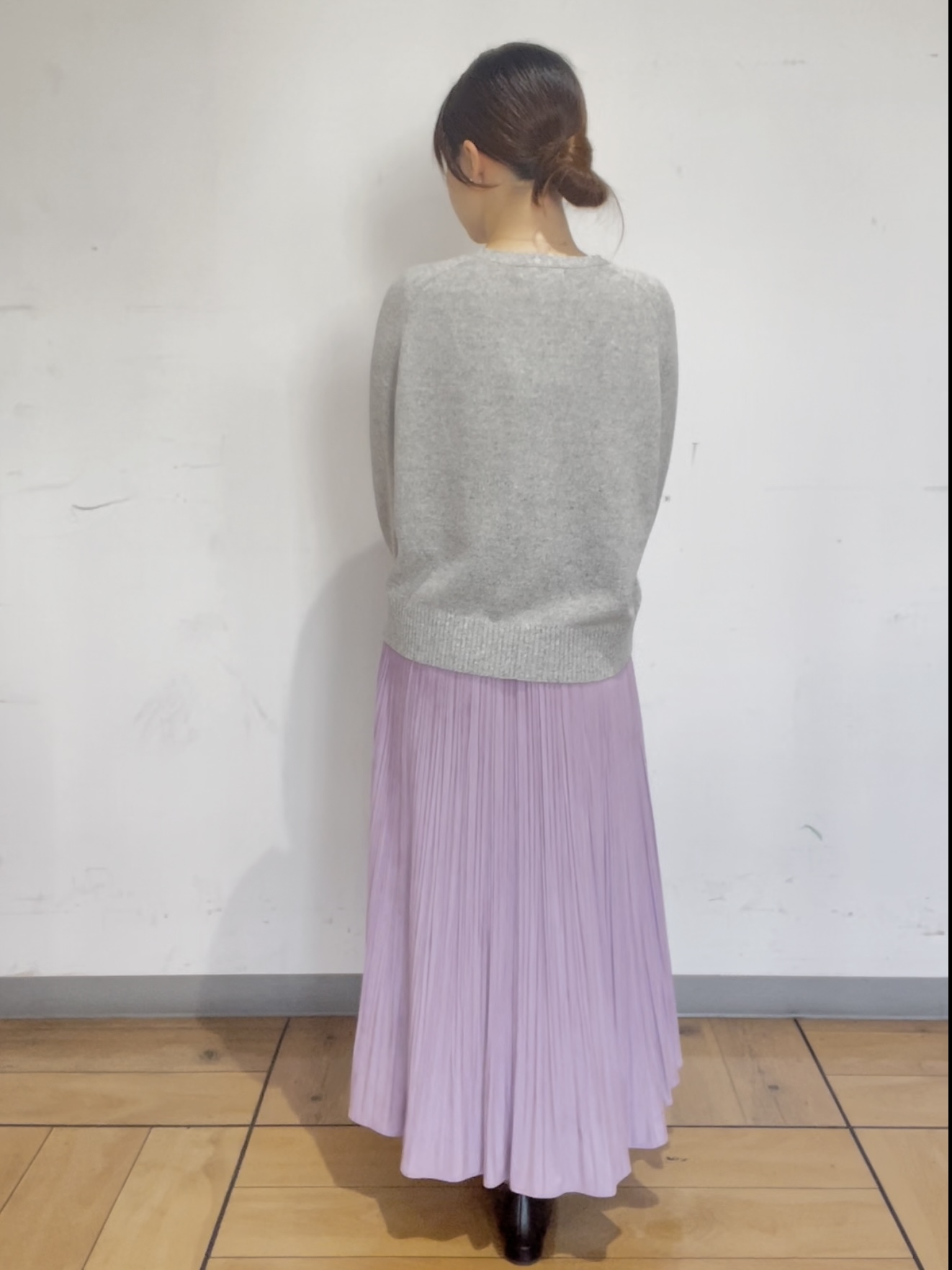 ELENAさんの「UNTITLED｜【アンサンブル可/秋羽織り】杢調ジップカーディガン」を使ったコーディネート