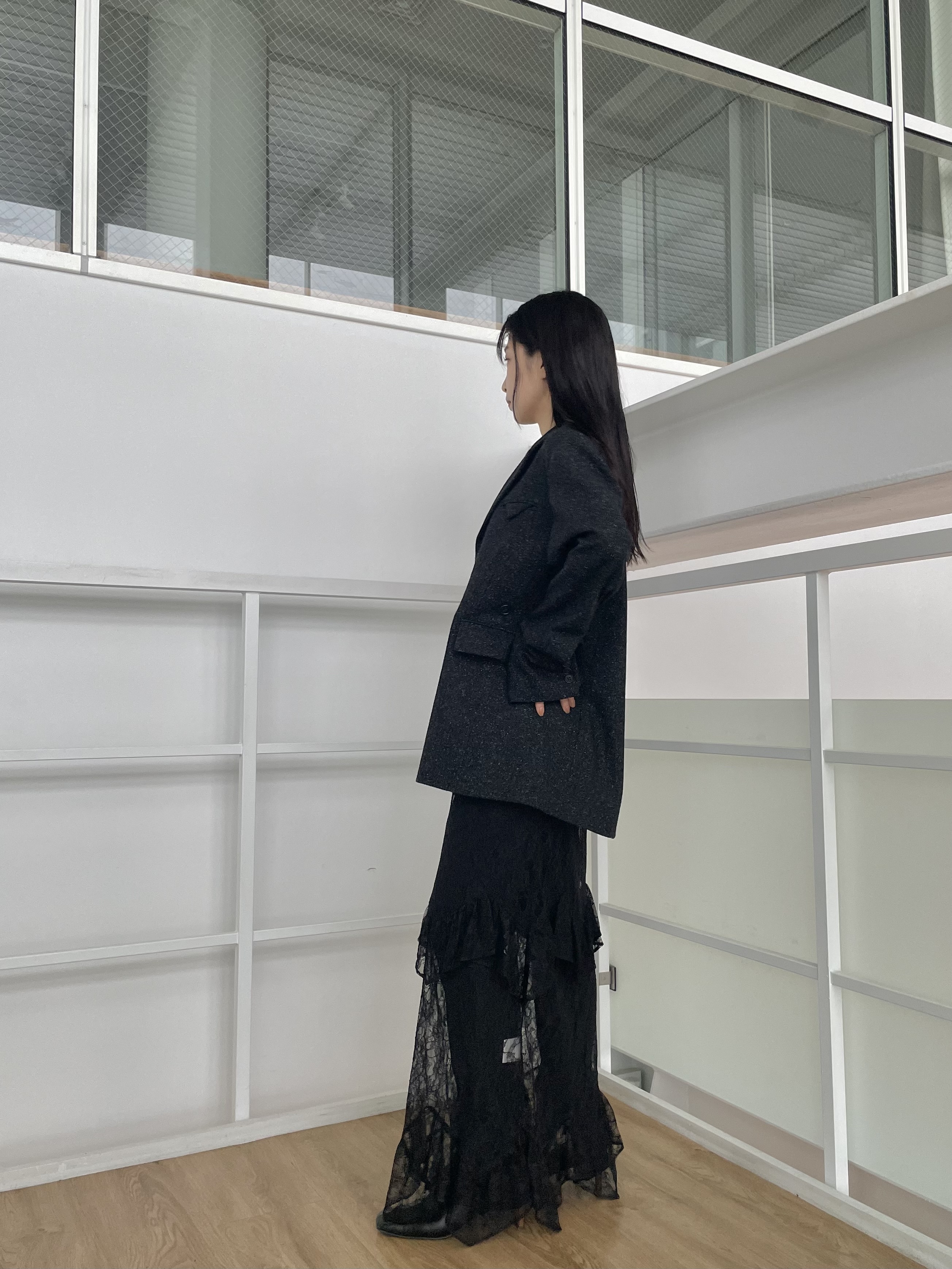 丸山加奈子さんの「CODE A｜soft nep convertible jacket」を使ったコーディネート