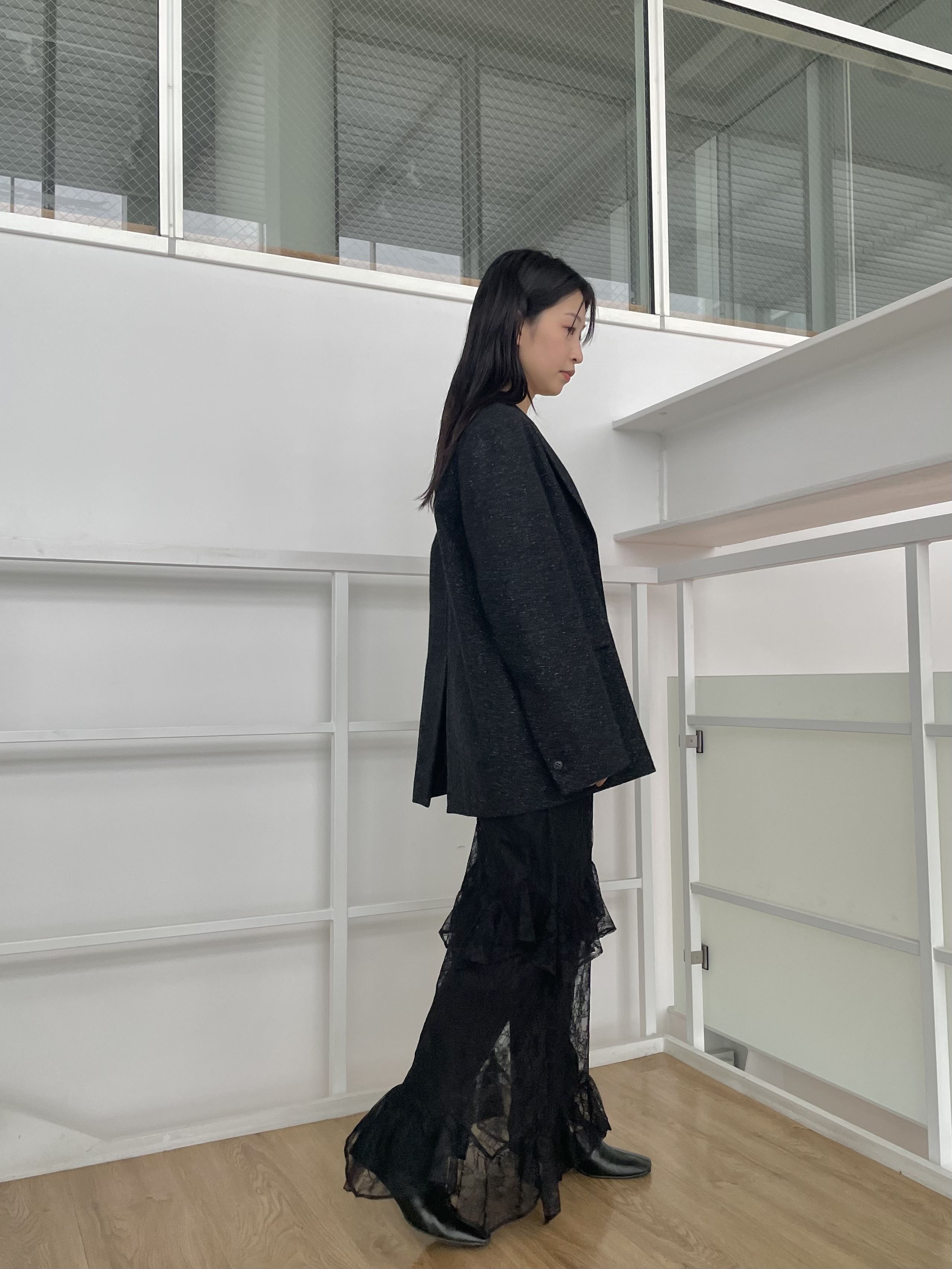 丸山加奈子さんの「CODE A｜soft nep convertible jacket」を使ったコーディネート