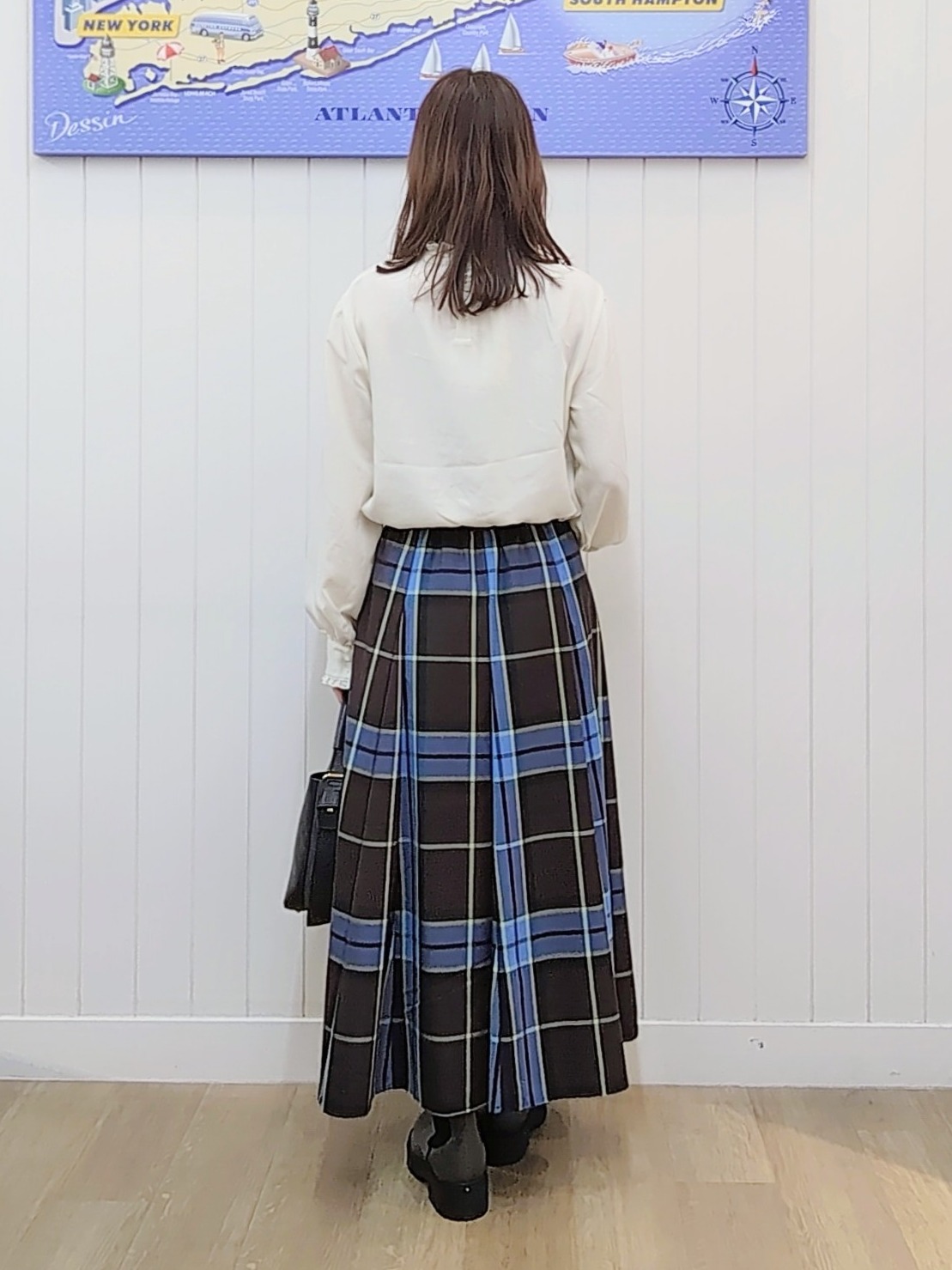 itoさんの「Dessin｜【洗える/オンオフ使える】スタンドフリルピンタックブラウス」を使ったコーディネート
