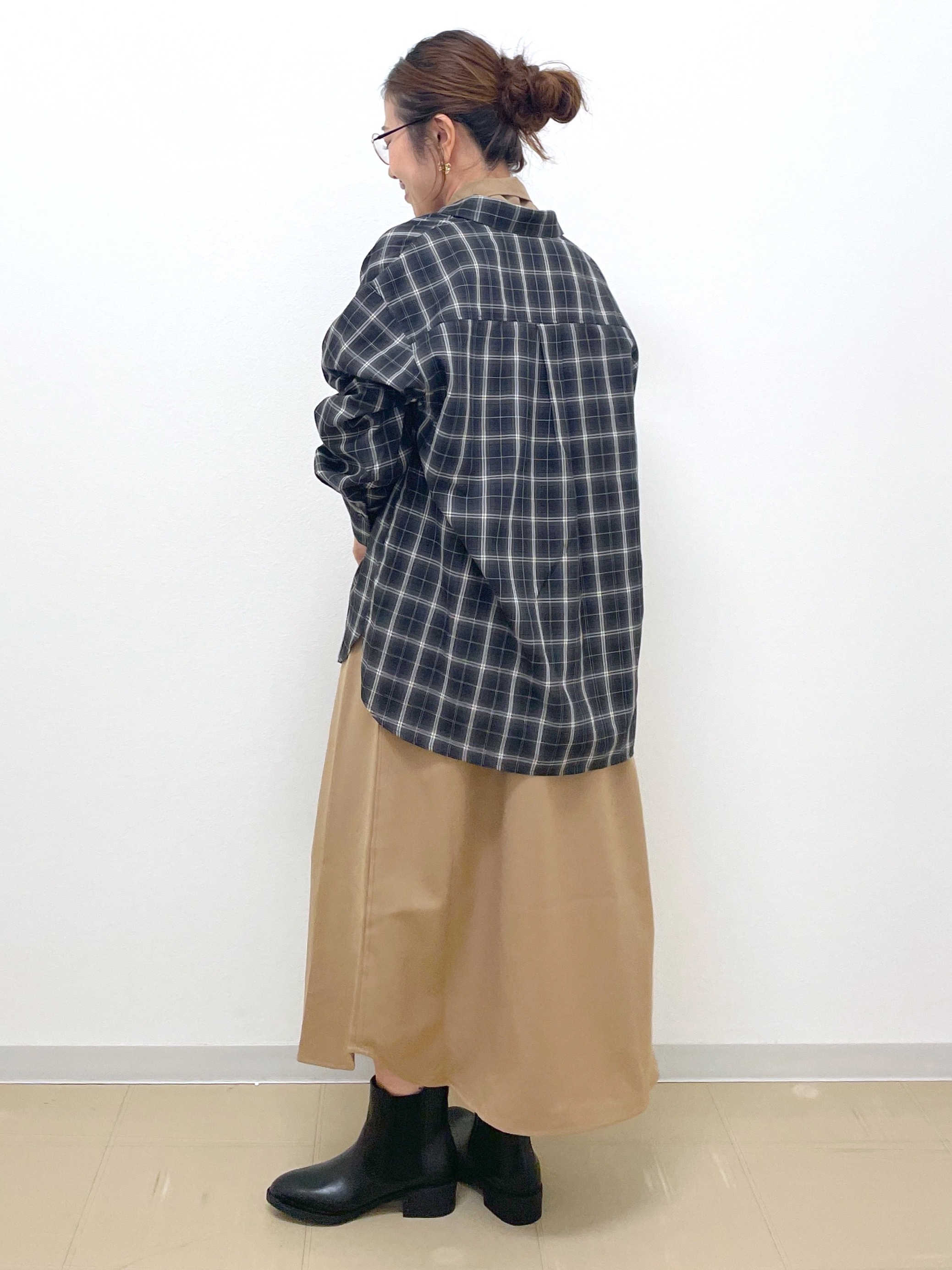 Akiさんの「OPAQUE.CLIP｜チェック柄シャツ【洗濯機OK】」を使ったコーディネート